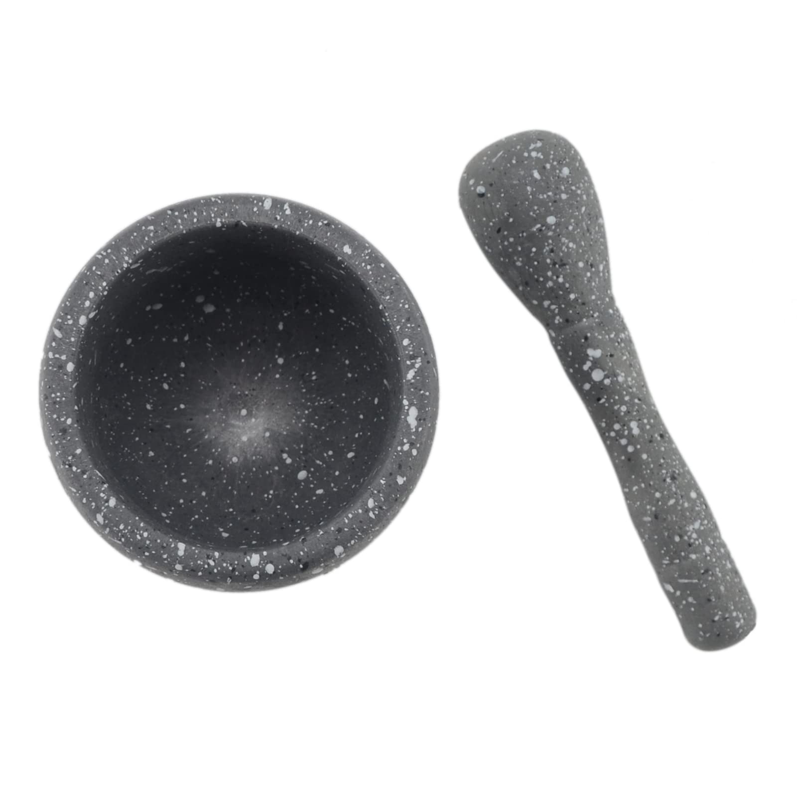 Granite Texture Resin Mortar and Pestle Set - Spice Grinder, Guacamole Maker, Herb Crusher for Kitchen & Cooking - Perfect for Grinding Herbs, Spices, and Making Fresh Guacamole at Home