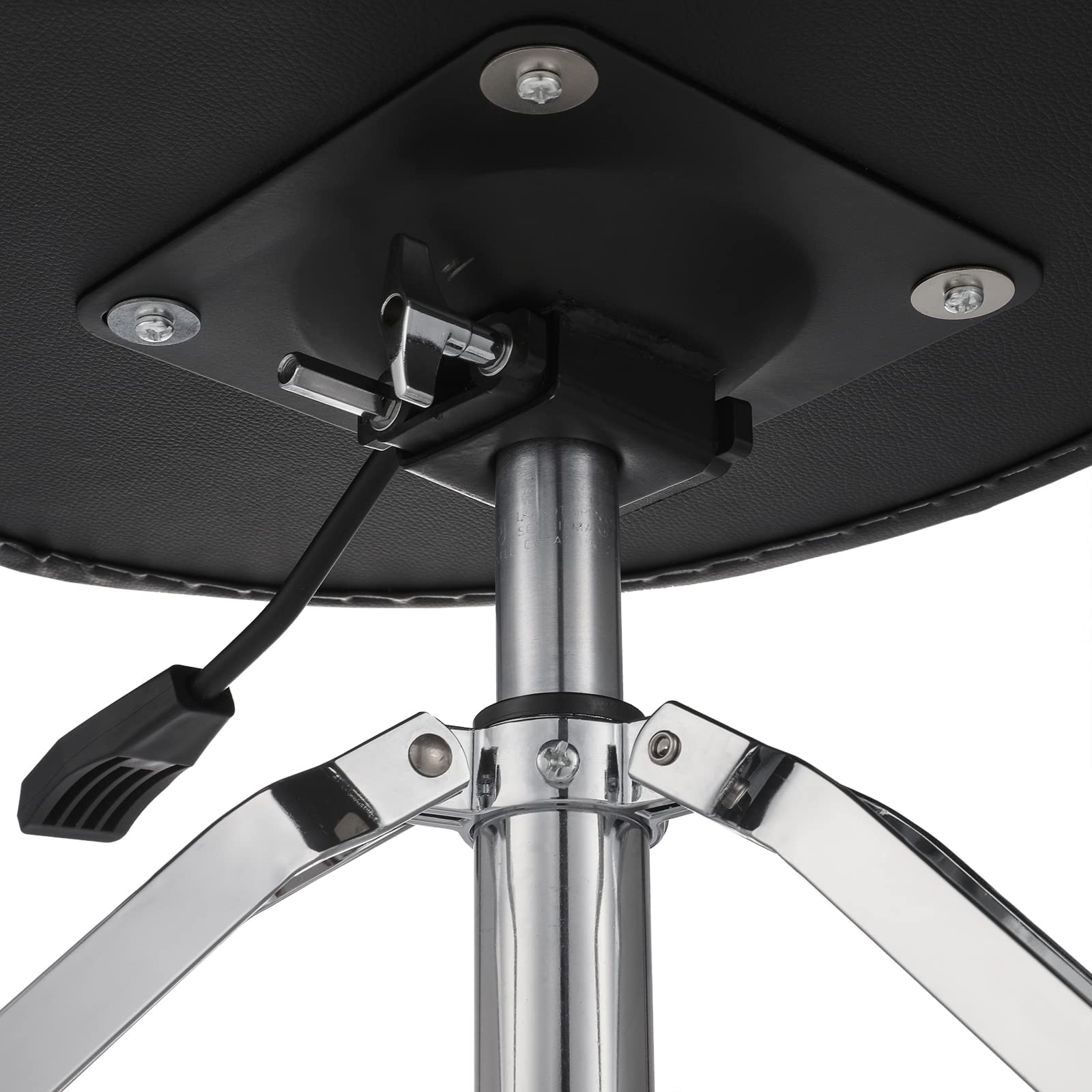 Starfavor Adjustable Drum Throne with Padded Seat - Swivel Drum Stool for Drummers, Brown - Perfect for Home Studios, Live Performances & Practice Sessions
