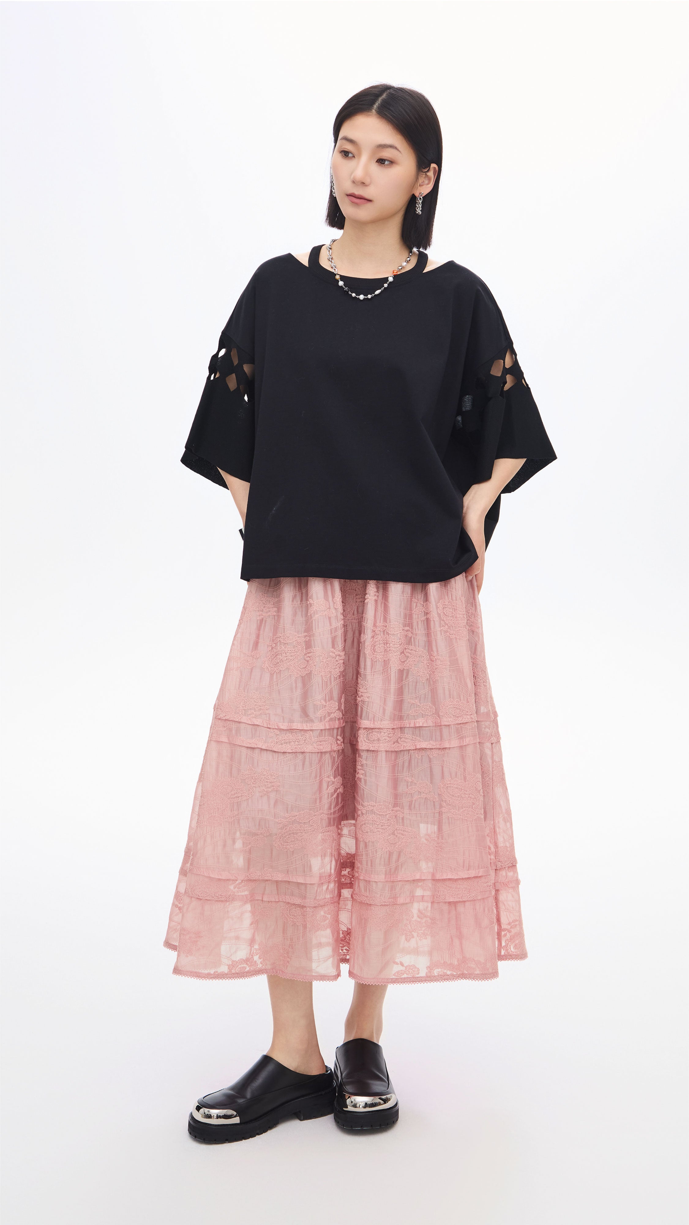 Trendy Women's Cut Out Tee - Stylish Off Shoulder T-Shirt for Casual Outfits & Summer Fashion | Perfect for Beach, Parties & Everyday Wear