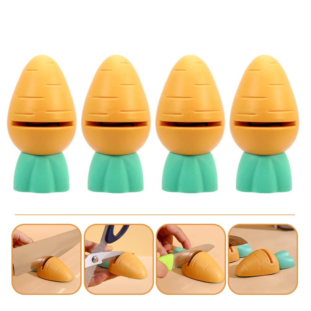 4-Piece Whetstone Set - Professional Knife Sharpening Stones for Kitchen Knives, Scissors & Tools - Dual Grit Sharpener for Home & Restaurant Use