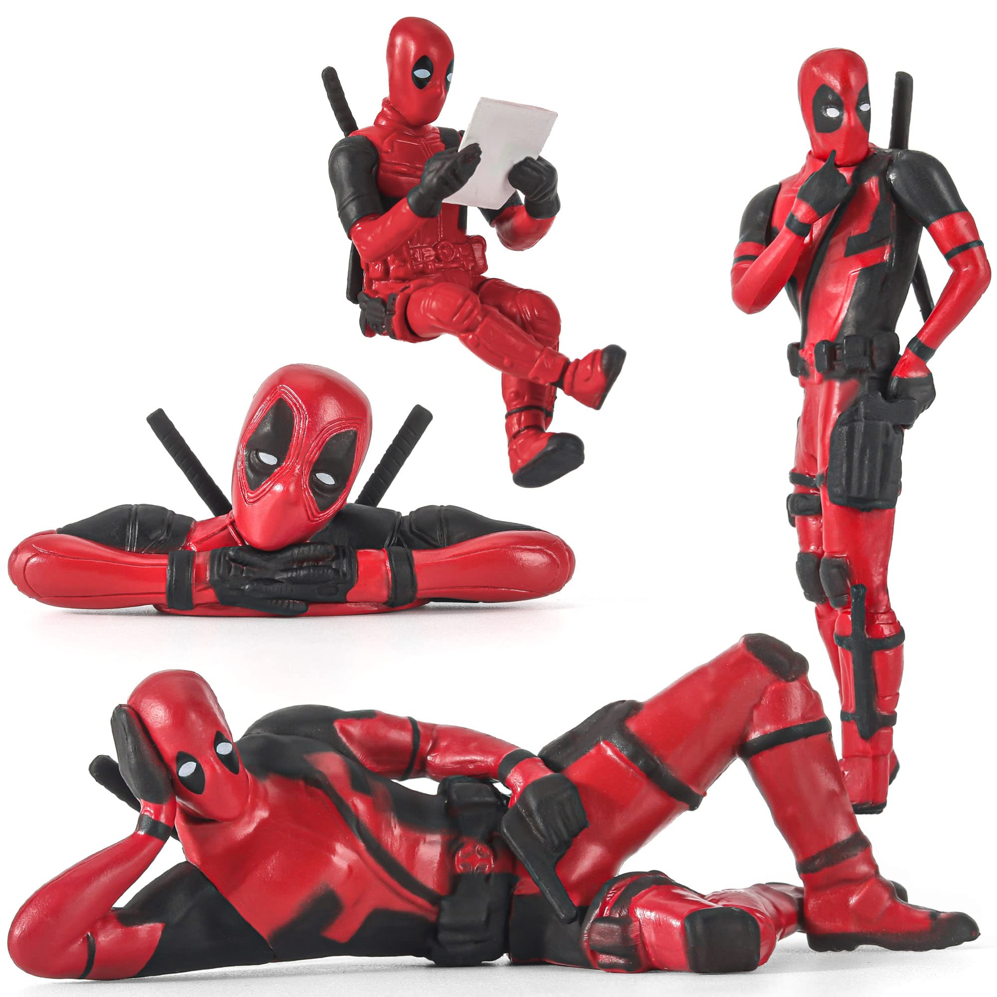 4Pcs Anime Action Figure Toys Set - Classic Collectible Model for Home, Office, Car & Desk Decor - Perfect for Anime Fans, Gifts & Display Scenes