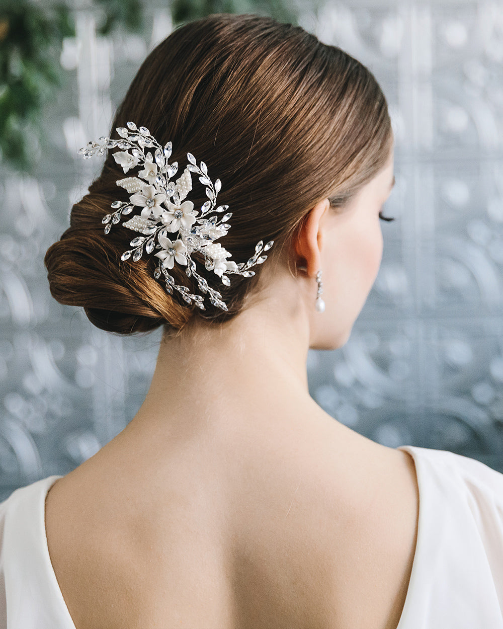 Amaya Wedding Hair Clip - Elegant Bridal Hair Accessory for Weddings, Prom & Special Occasions