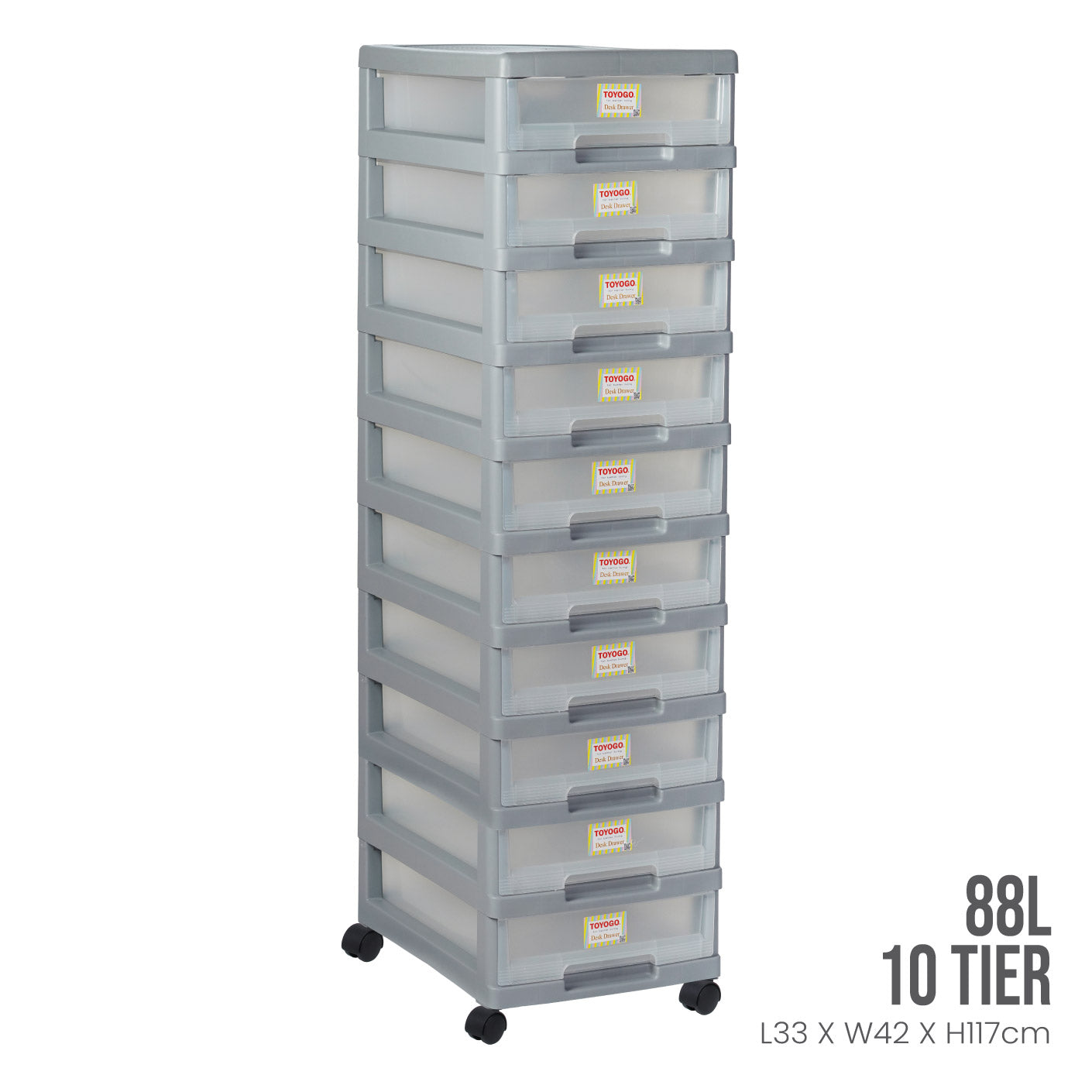 10-Tier Marine Dock Drawer Organizer (801 10) - Heavy Duty Storage Solution for Boats, Garages & Workshops