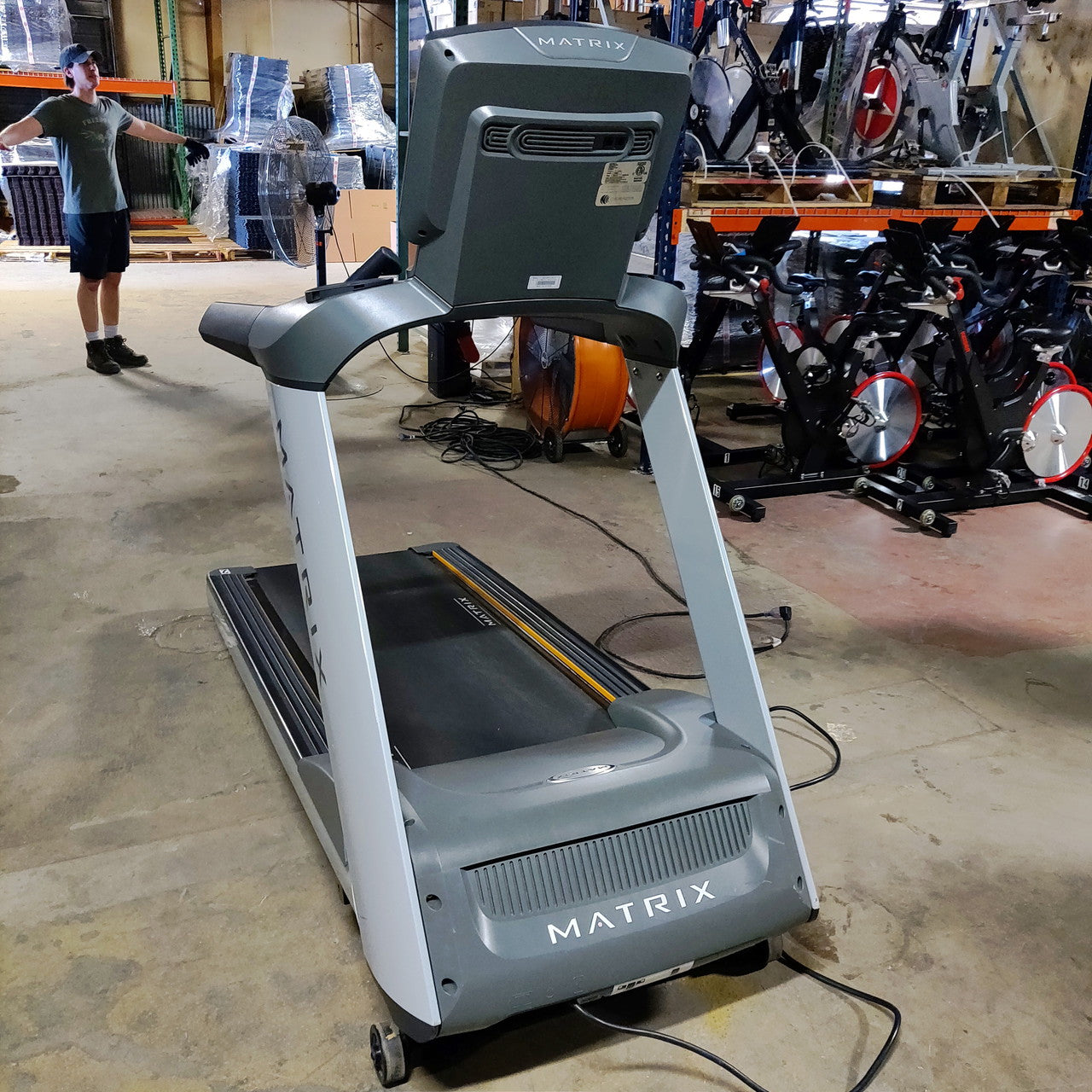 Matrix T7Xe Treadmill - Foldable Electric Running Machine with Incline, Bluetooth Speakers & LCD Display for Home Gym Cardio Workouts | Perfect for Small Spaces & Apartment Fitness