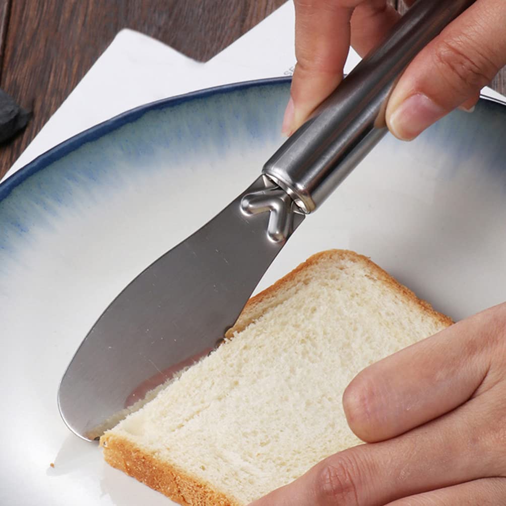 4-Piece Stainless Steel Butter Cream Spatula Set - Heat-Resistant Baking Scraper & Cake Decorating Tools for Home Bakers - Perfect for Frosting, Icing, Mixing Dough & Kitchen Cooking Essentials
