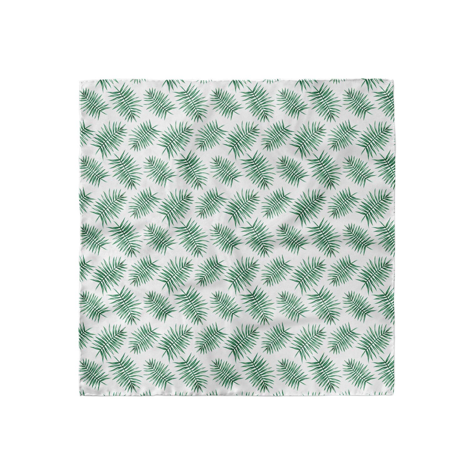 Ambesonne Green Head Scarf - Watercolor Tropical Palm Print Hair Wrap for Women, Beach Vacation, Summer Fashion Accessory