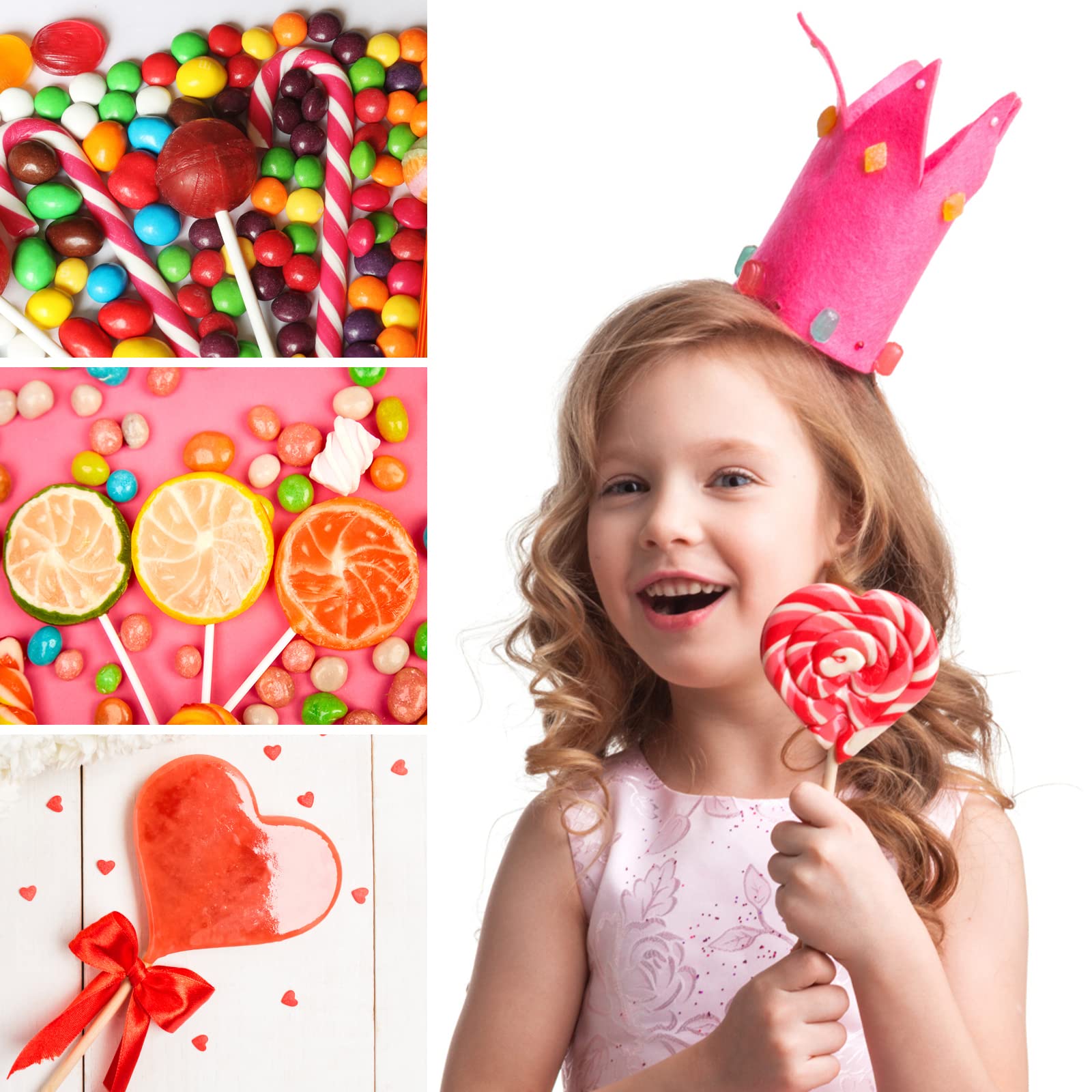 300Pcs Cake Pop Sticks and Bags Kit - 100Pcs Lollipop Sticks, 100Pcs Cake Pop Bags, 100Pcs Gold Twist Ties for DIY Candy, Chocolate, Cookie Wrappers - Perfect for Birthday Parties, Baby Showers & Holiday Treats