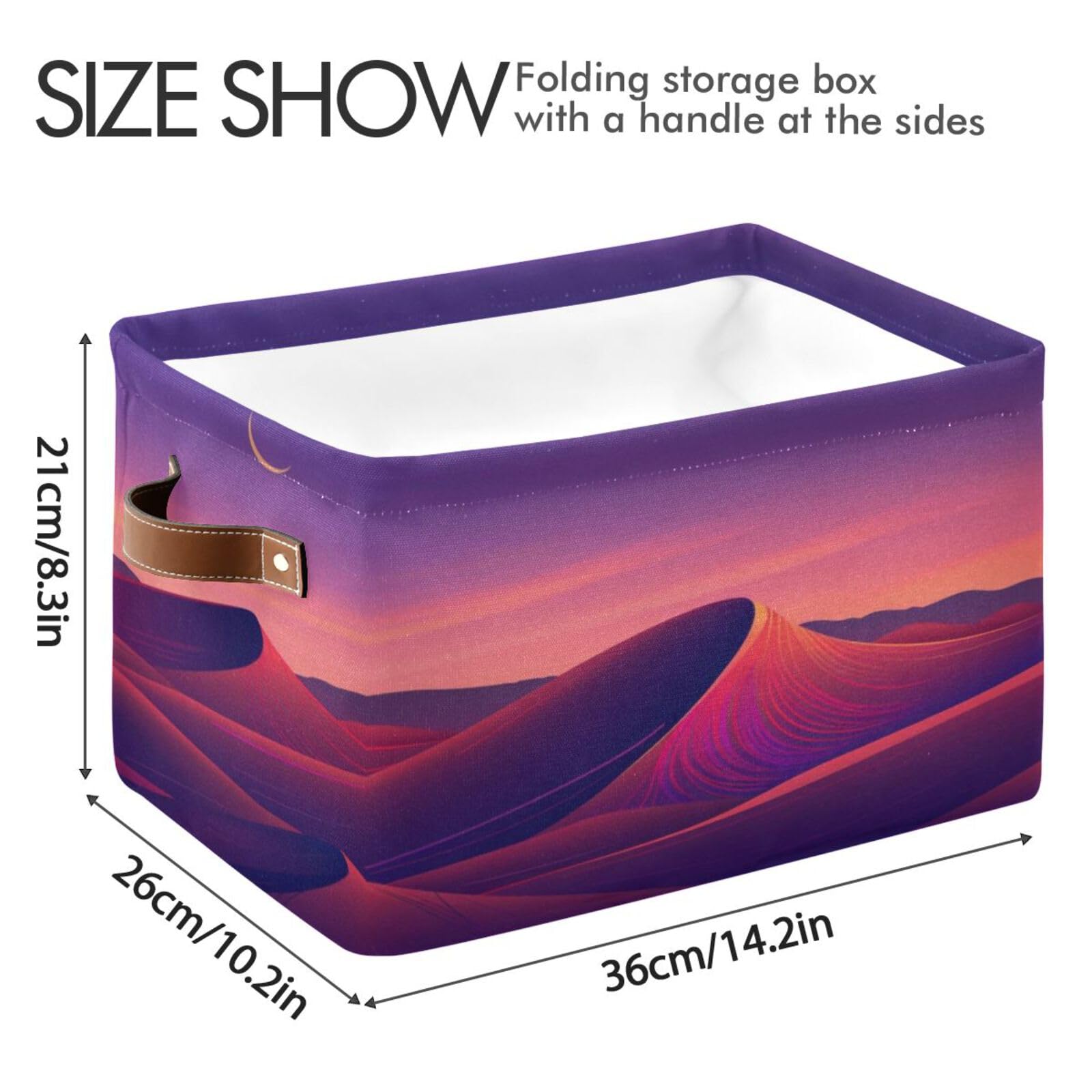 Large Fabric Storage Bins with Handles - Closet & Shelf Organizers for Clothes, Toys & Home Decor