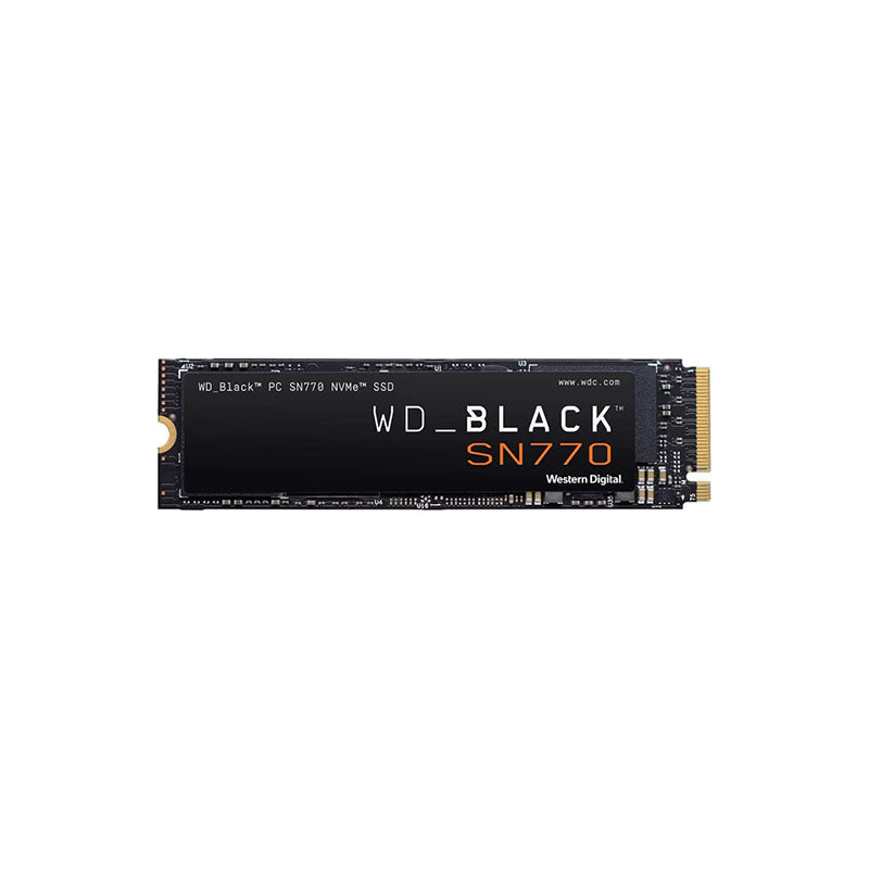 WD SN770 500GB NVMe SSD - Internal Solid State Drive, PCIe Gen4 x4, Up to 5150MB/s, Black - Perfect for Gaming, Video Editing & PC Performance Upgrade