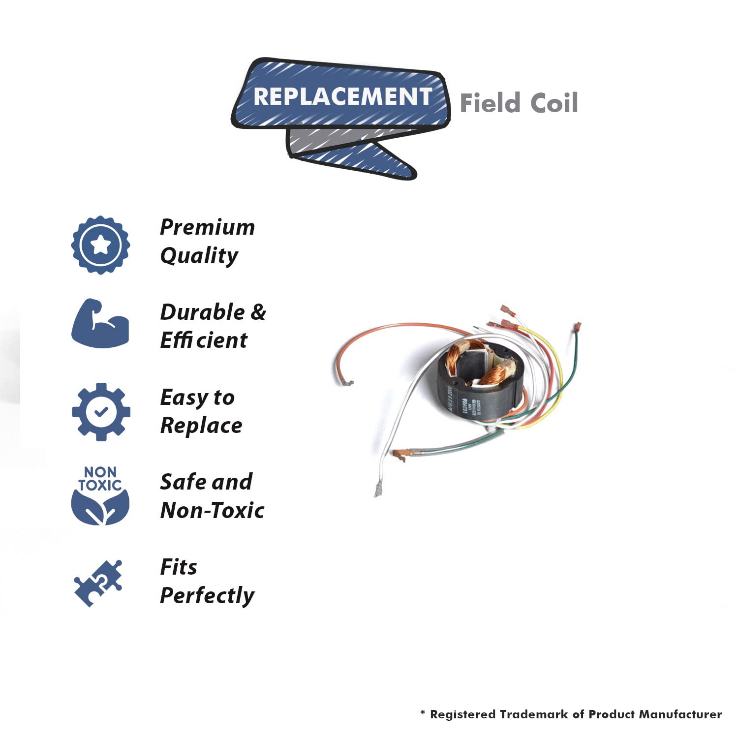 Genuine Replacement Field Coil for Kirby Vacuum Cleaner - Compatible with Part #103986 | Perfect for Home Cleaning & Maintenance