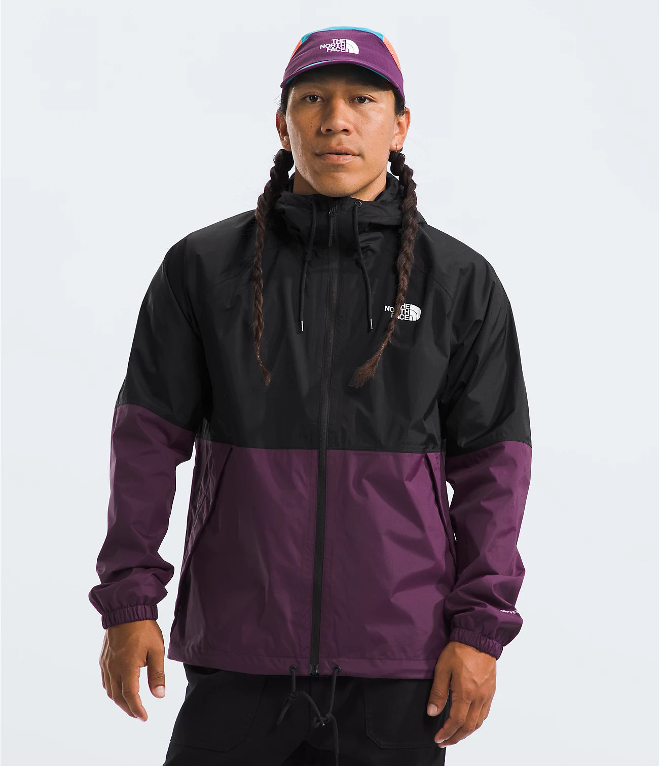 Antora Men's Rain Hoodie - Waterproof Windbreaker Jacket for Outdoor Hiking & Commuting | NF0A7QF3
