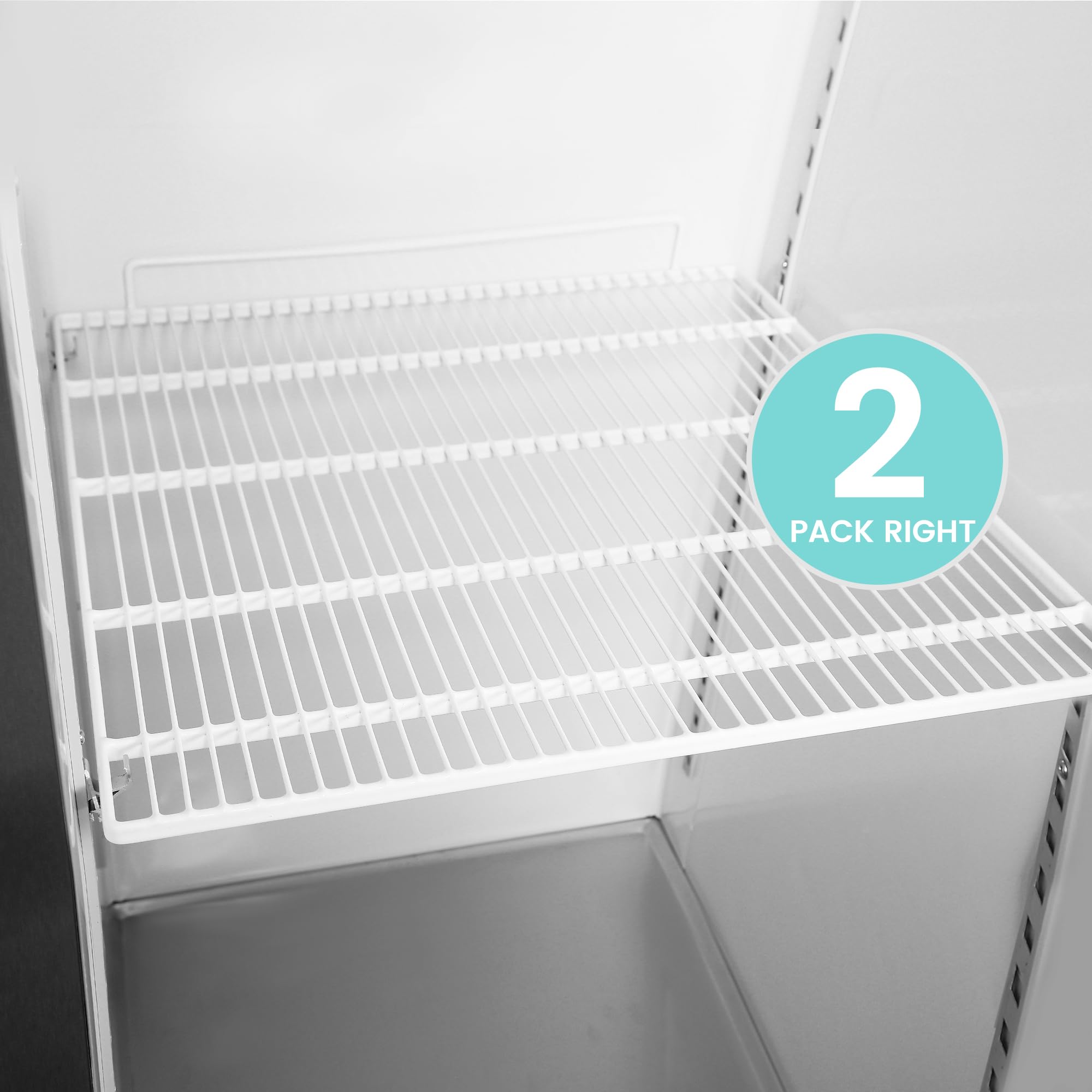 Adjustable Shelves for 2 Door Commercial Refrigerator Freezer - 24