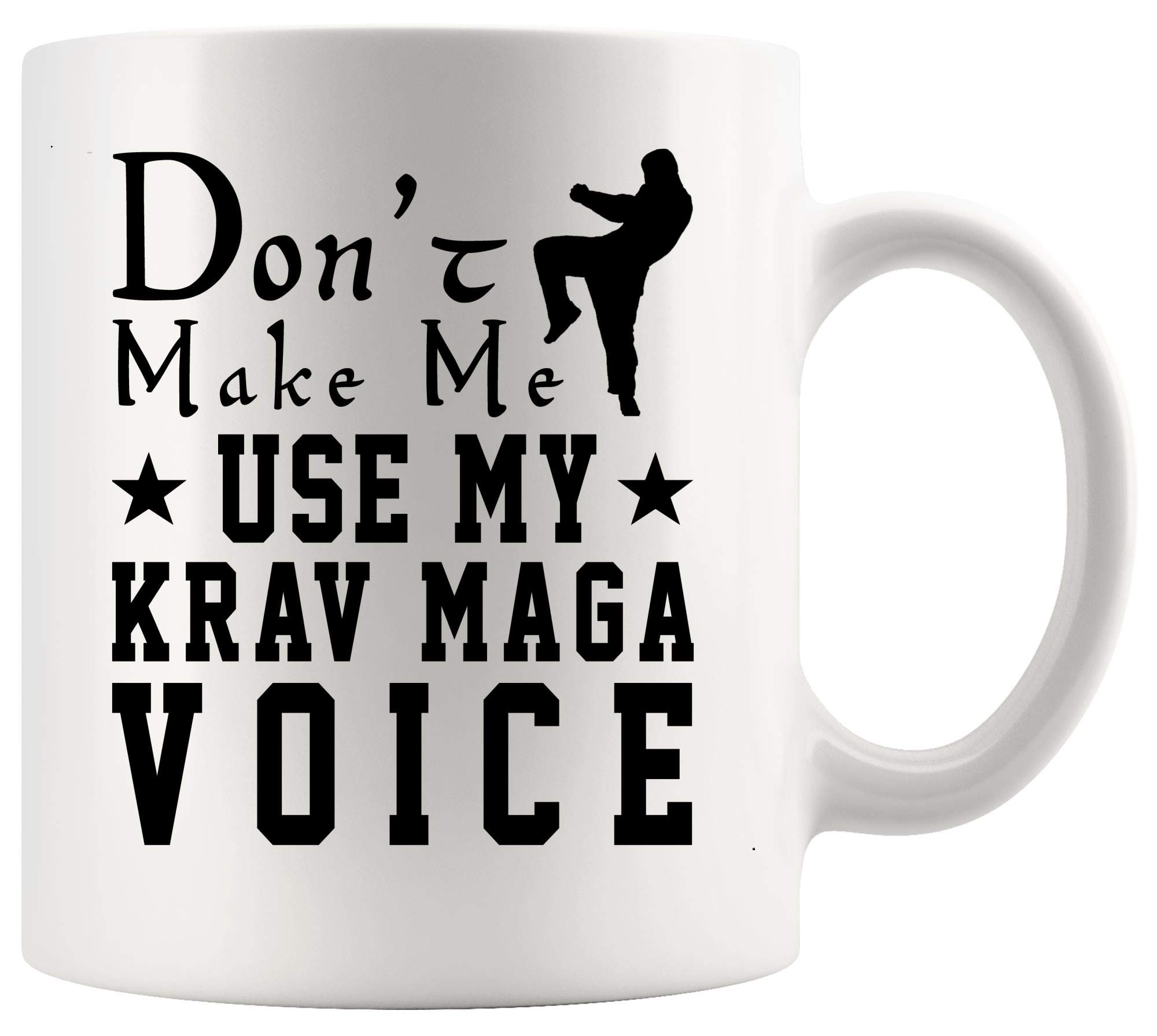 Krav Maga Coffee Mug - Funny Martial Arts Gift for Self Defense Enthusiasts - Perfect for Gym, Office & Home Use