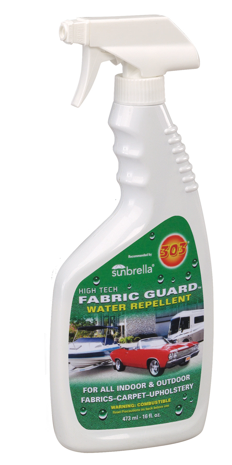 303 Fabric Guard - Water & Stain Repellent Protector for Upholstery, Car Seats & Outdoor Gear | Long-Lasting Fabric Protection Spray for Cars, Furniture & More