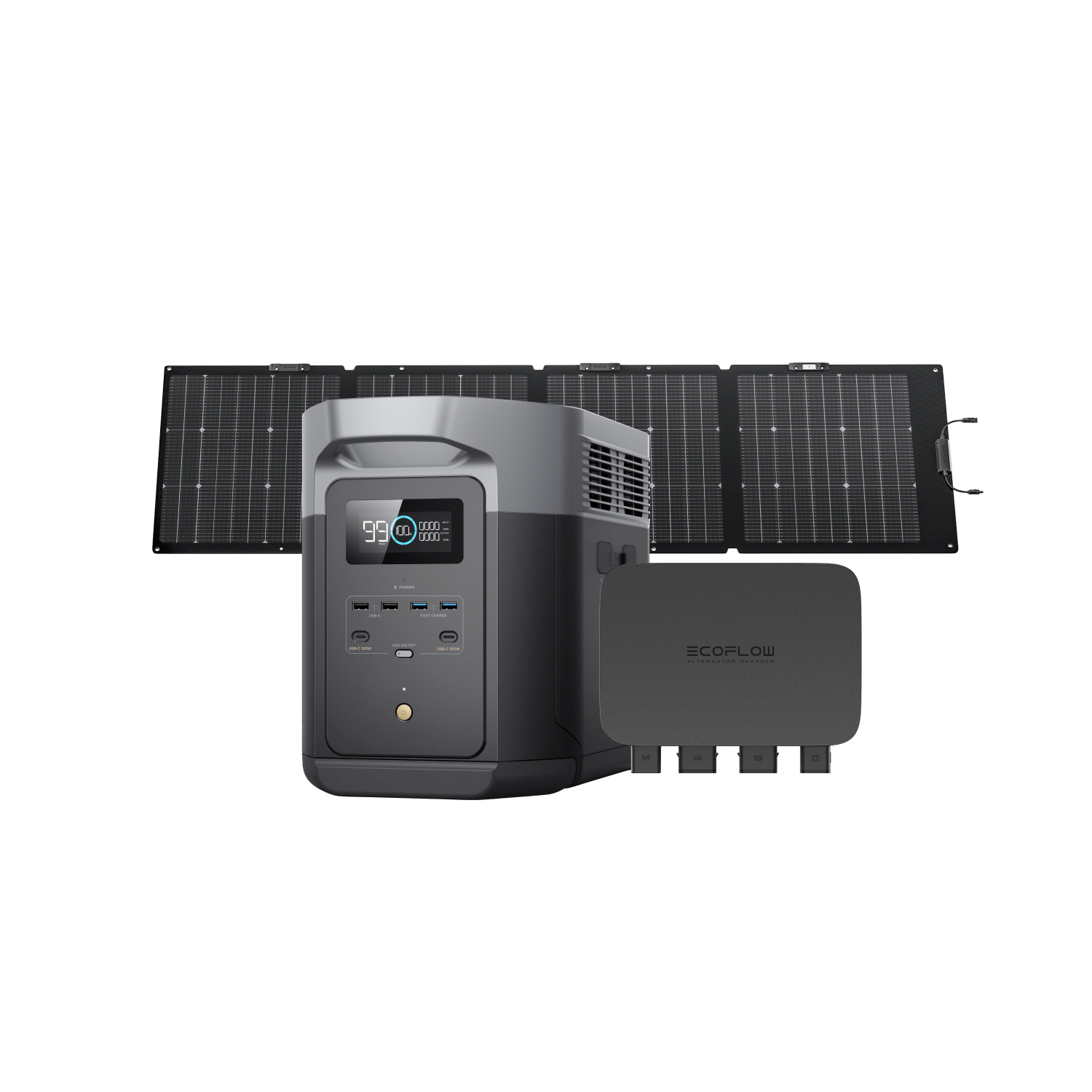 EcoFlow DELTA 2 Max 2000W Portable Power Station with 2048Wh Capacity | Solar Generator for Camping, Home Backup & Outdoor Adventures