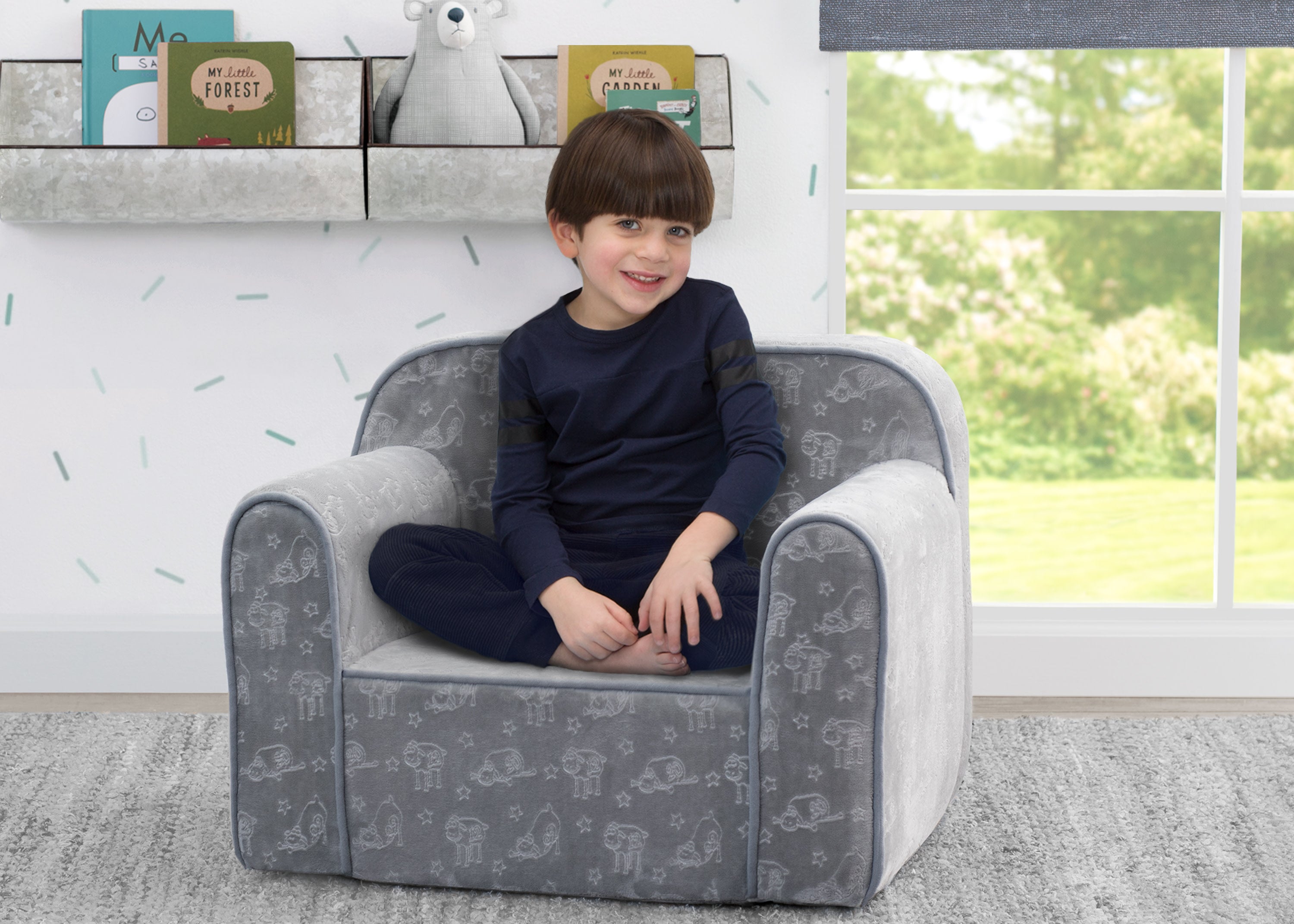 Best Kids Foam Chair for Sleeping, Reading & Play - Comfortable & Portable Toddler Seat for Bedroom, Nursery & Travel