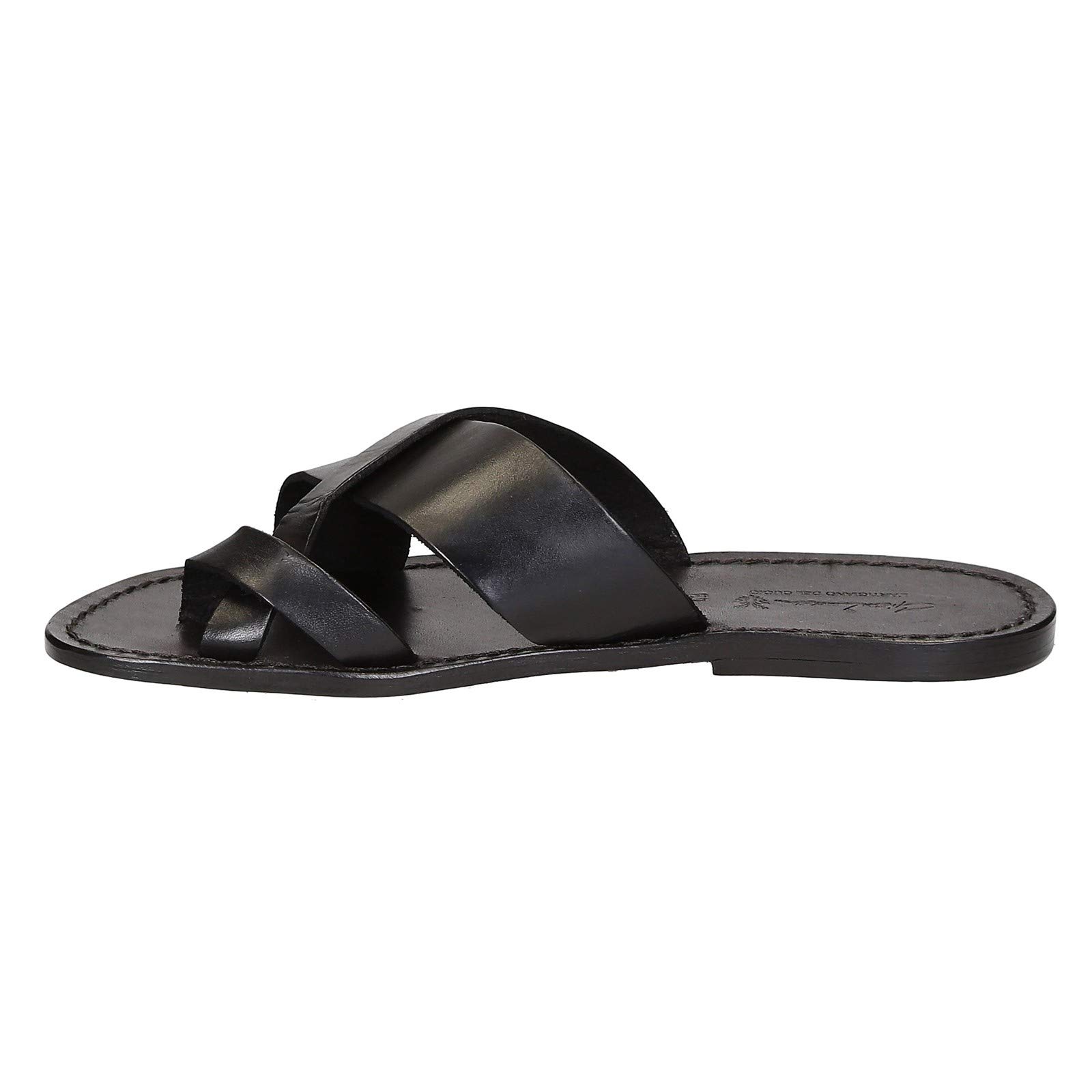 Gianluca Handmade Men's Leather Slippers - Artisan Crafted Genuine Leather House Shoes for Men | Perfect for Indoor Comfort & Casual Wear