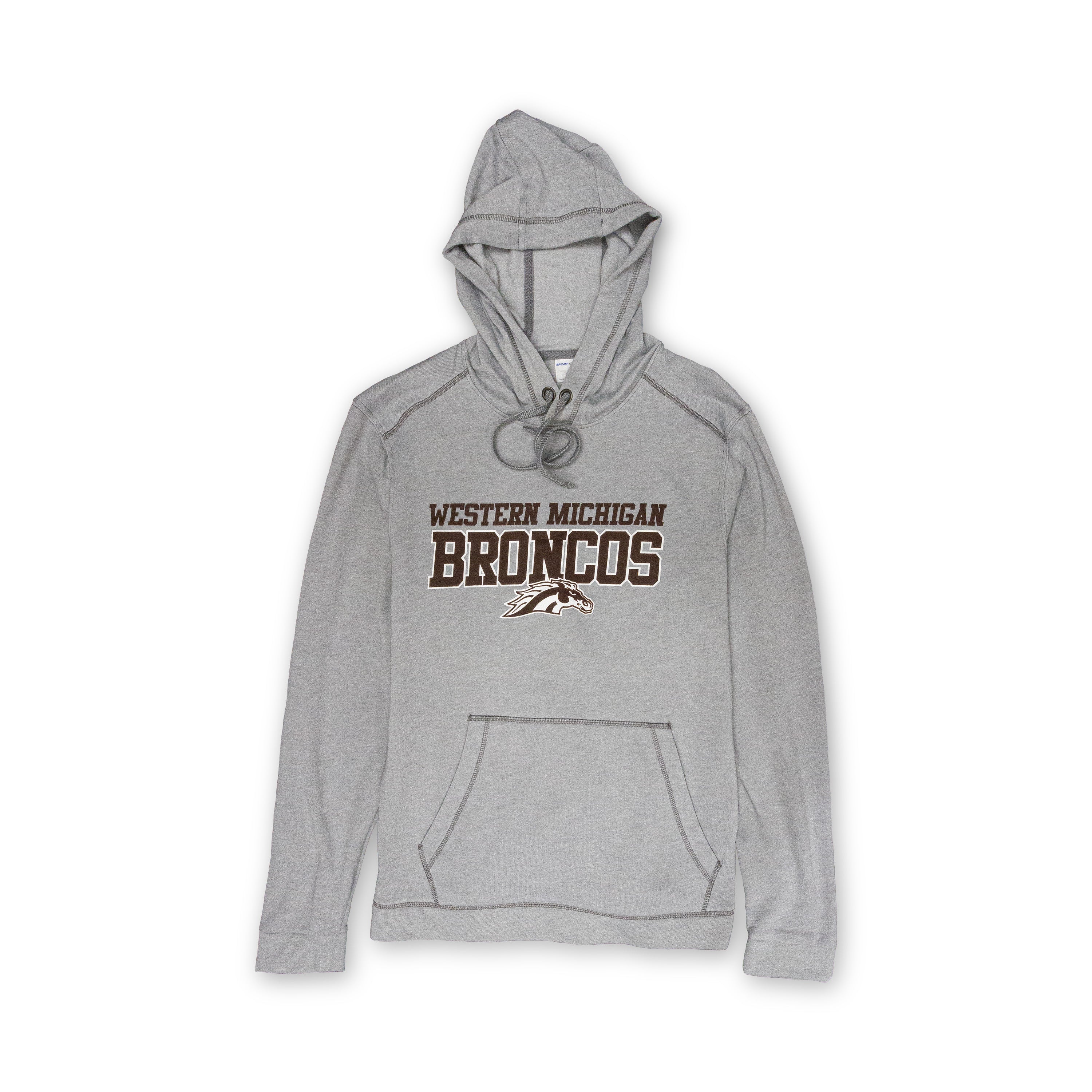 Western Michigan Broncos Tri-Blend Wicking Fleece Hoodie - Comfortable & Breathable for Sports, Outdoor & Casual Wear