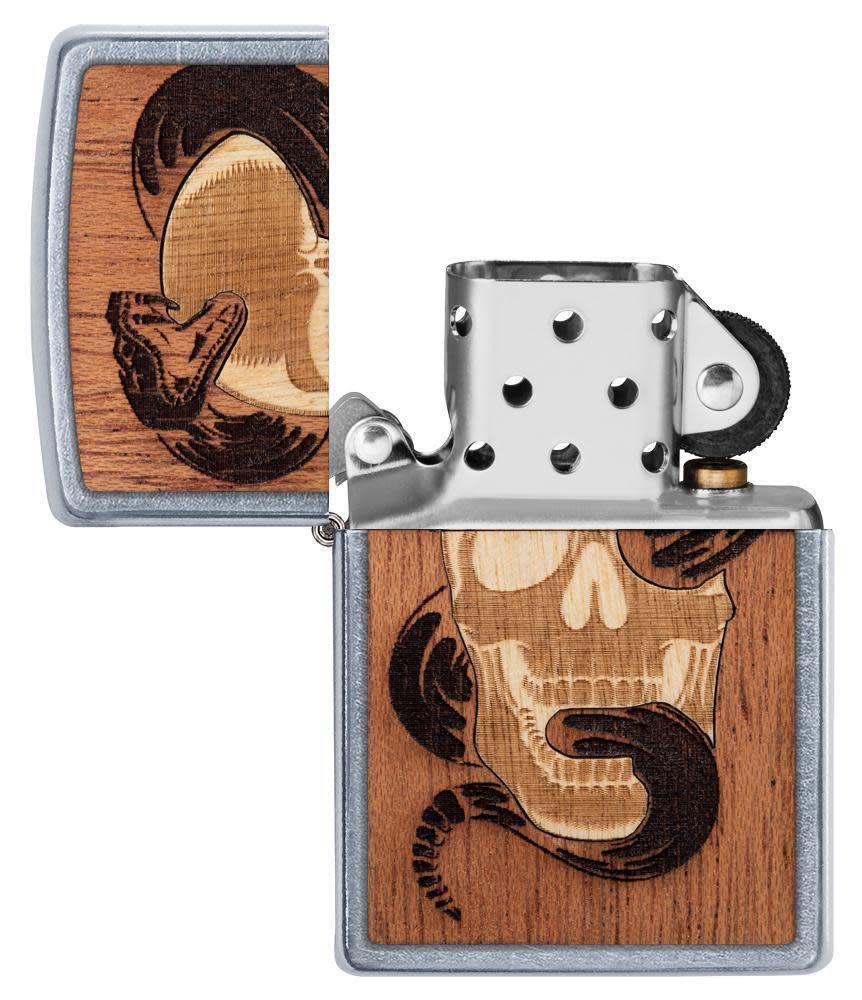 WOODCHUCK USA Skull & Snake Ring - Gothic Punk Jewelry for Men & Women - Perfect for Halloween, Costume Parties & Alternative Fashion