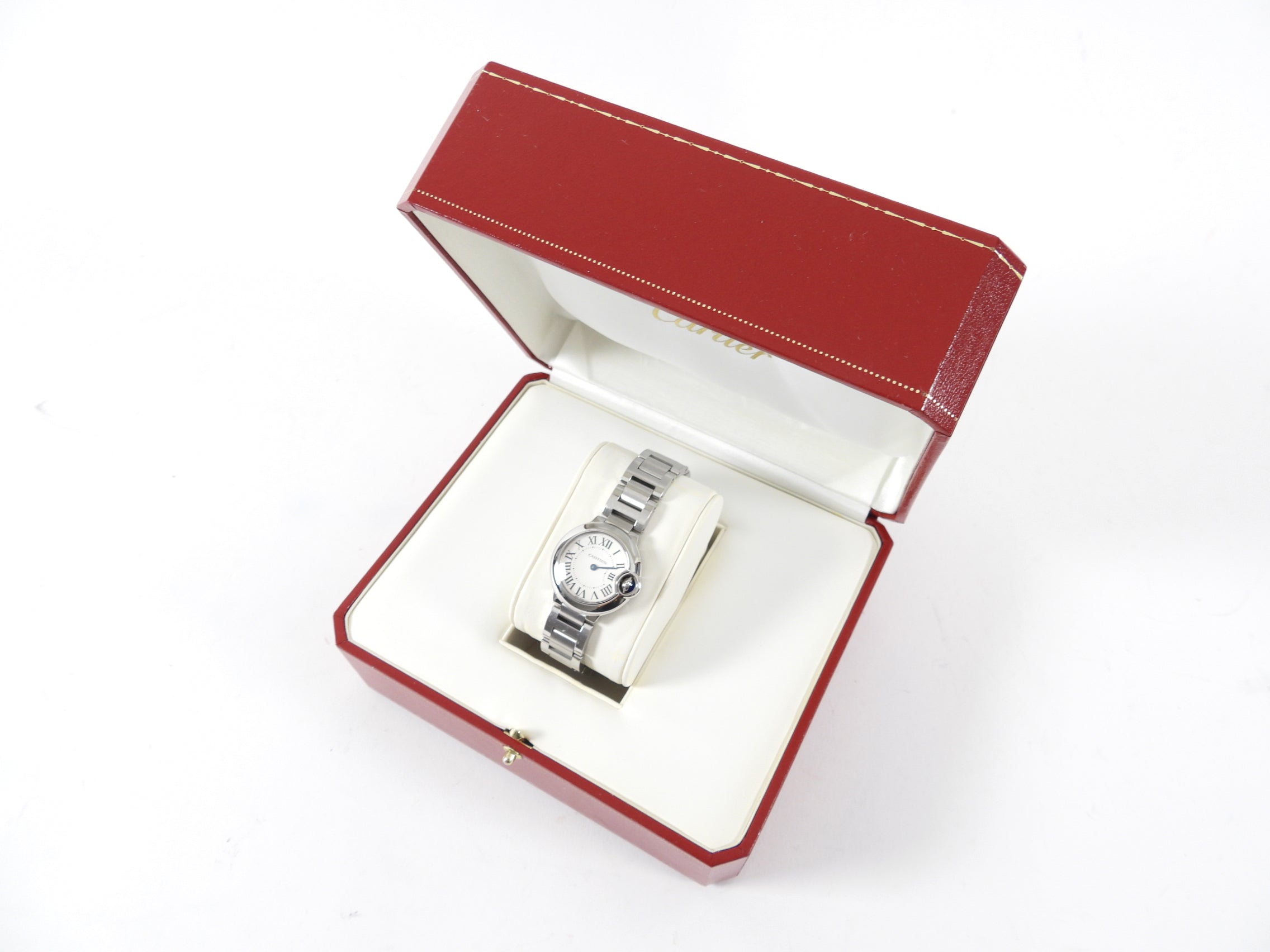Cartier Ballon Bleu 28mm Stainless Steel Quartz Women's Watch - Luxury Gift for Her, Elegant Everyday Wear & Special Occasions