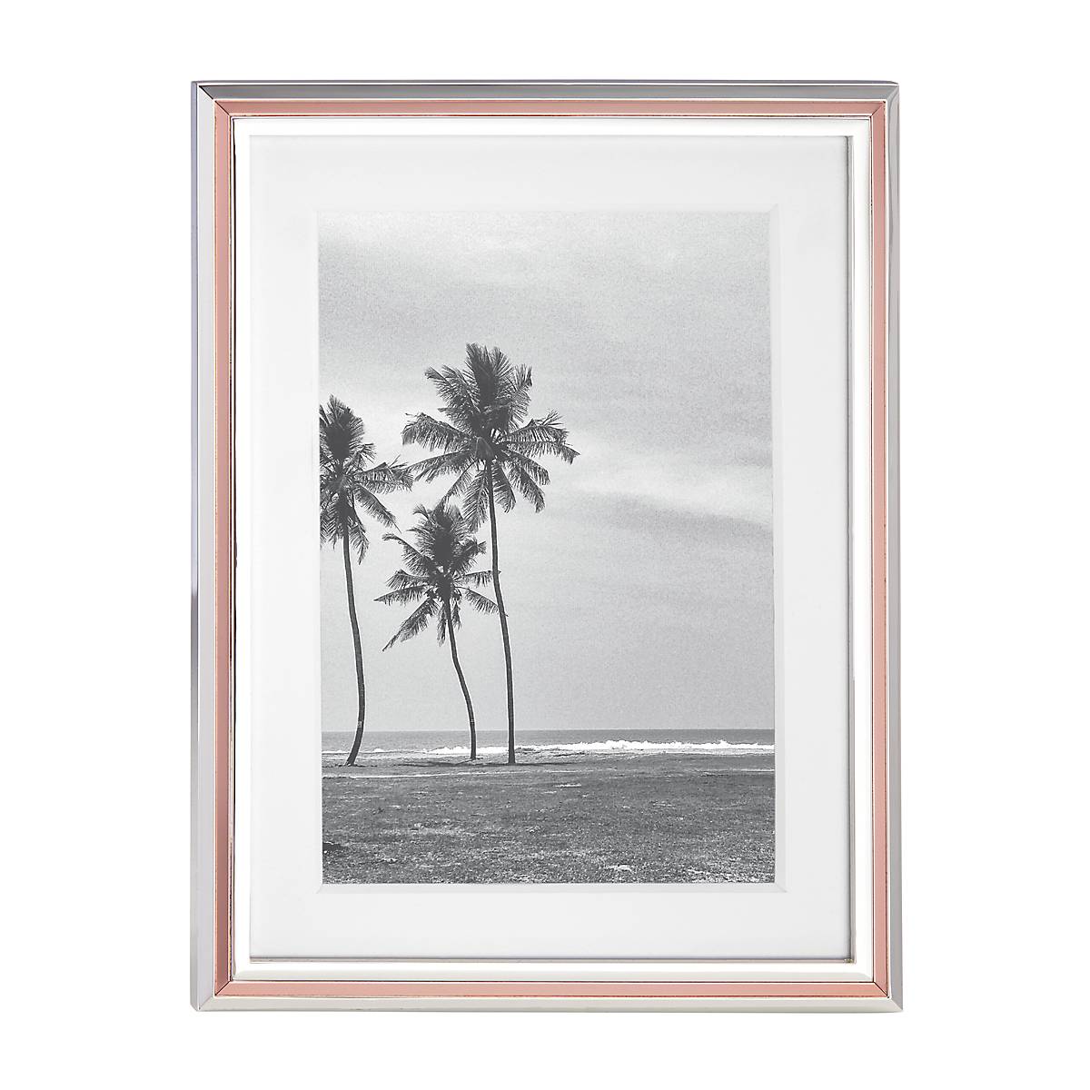Rosy Glow 5x7 Picture Frame - Elegant Photo Display for Wall or Tabletop - Perfect for Home Decor, Wedding Photos, and Office Display