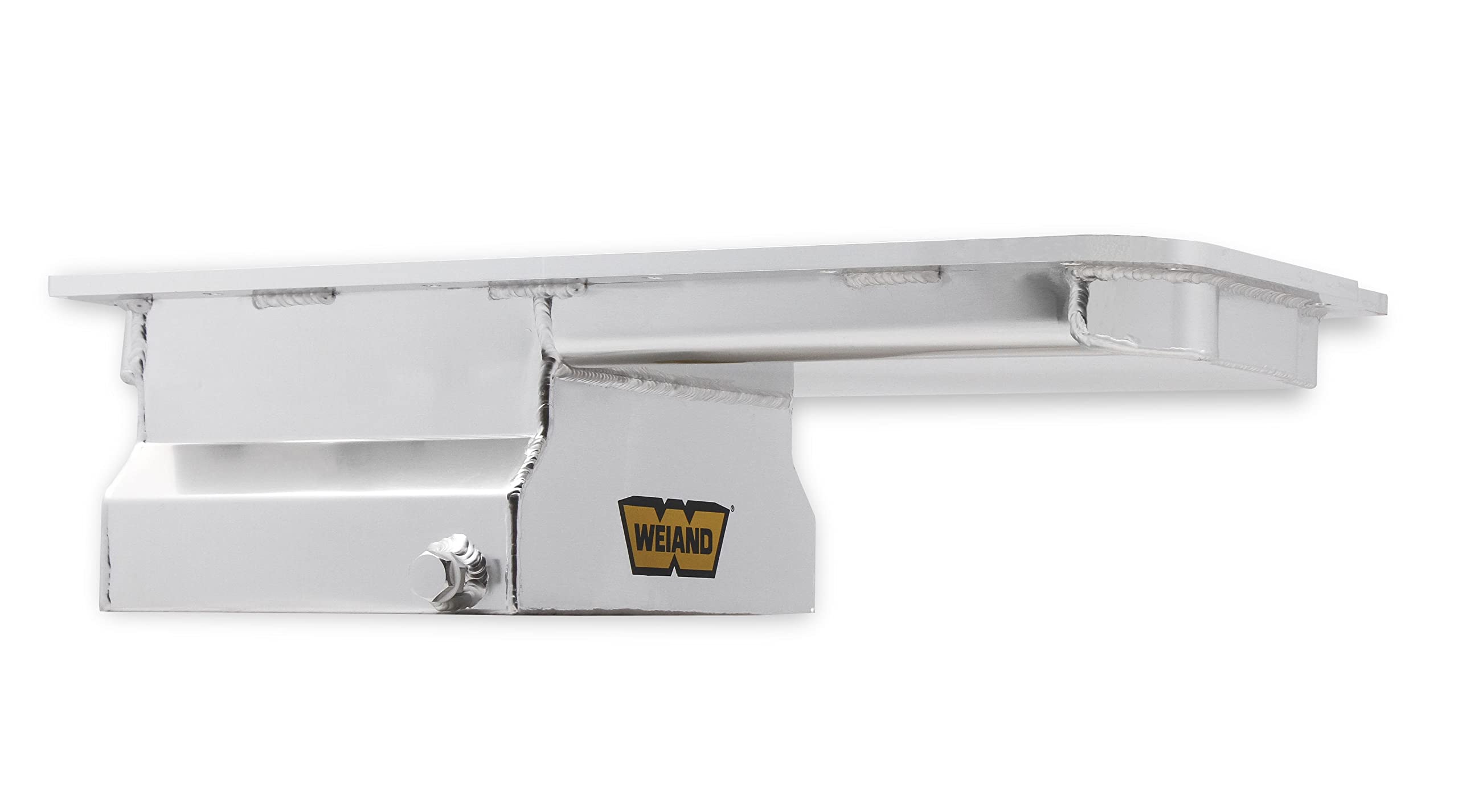 Weiand 5045WND Fabricated Oil Pan Kit - High Performance Aluminum Oil Pan for Chevy Small Block Engines - Perfect for Street Rods, Hot Rods & Racing Applications