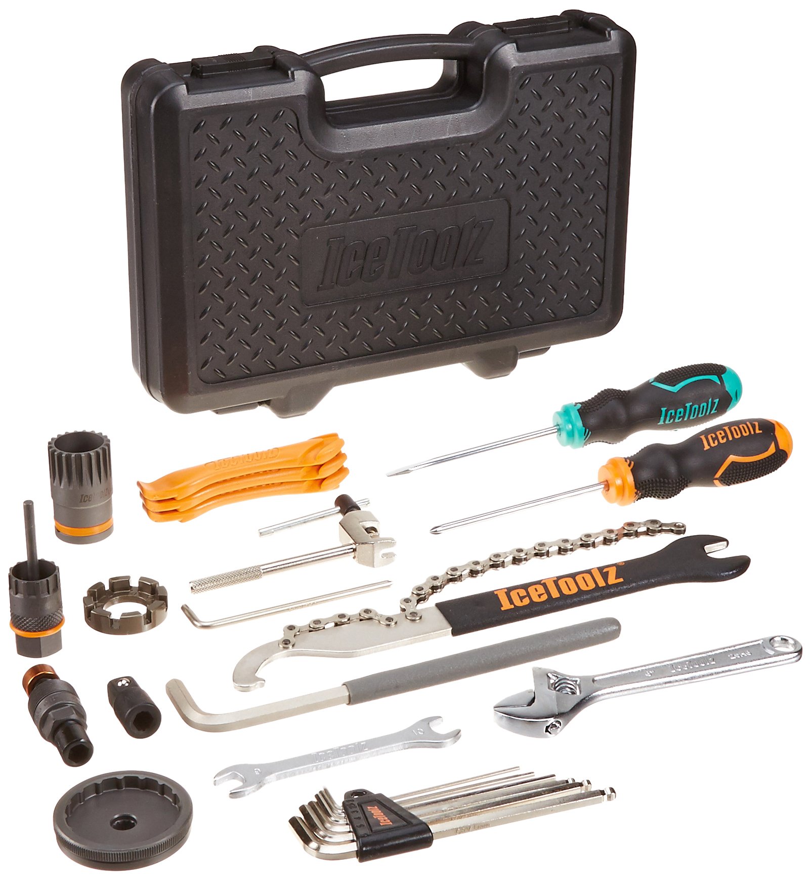 IceToolz Essence Bike Repair Tool Kit - Professional Black Mountain Biking Multi-Tool for Cycling Maintenance - Perfect for Road, MTB & Commuter Bikes