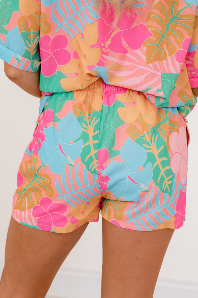 Kabana Krew Bold Tropical Print Shorts for Men - Comfortable & Stylish Beachwear - Perfect for Summer, Vacation, and Outdoor Activities