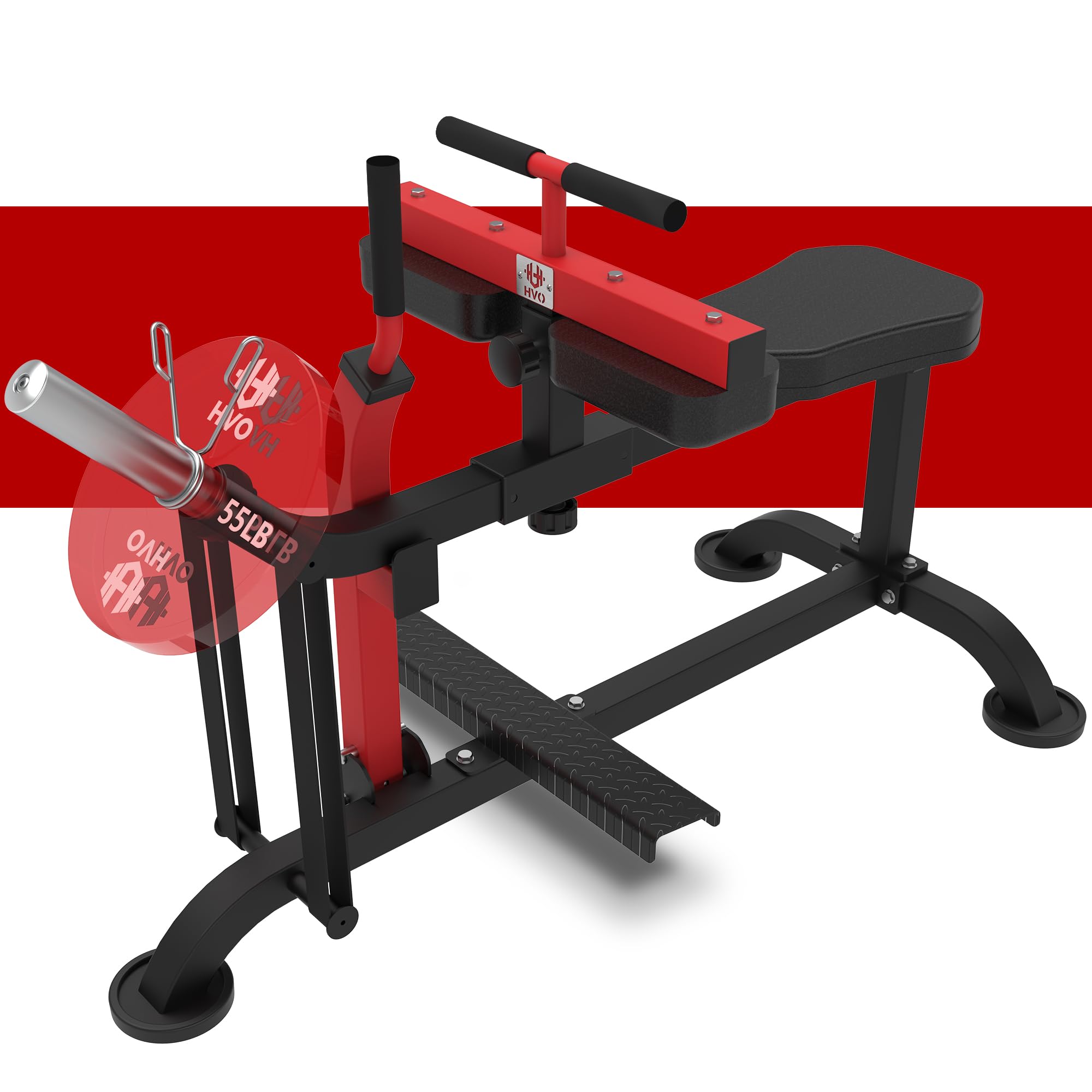 HVO Seated Calf Raise Machine for Home Gym - Professional Calf Exercise Equipment for Strength Training & Muscle Building - Perfect for Home Workouts & Commercial Gyms