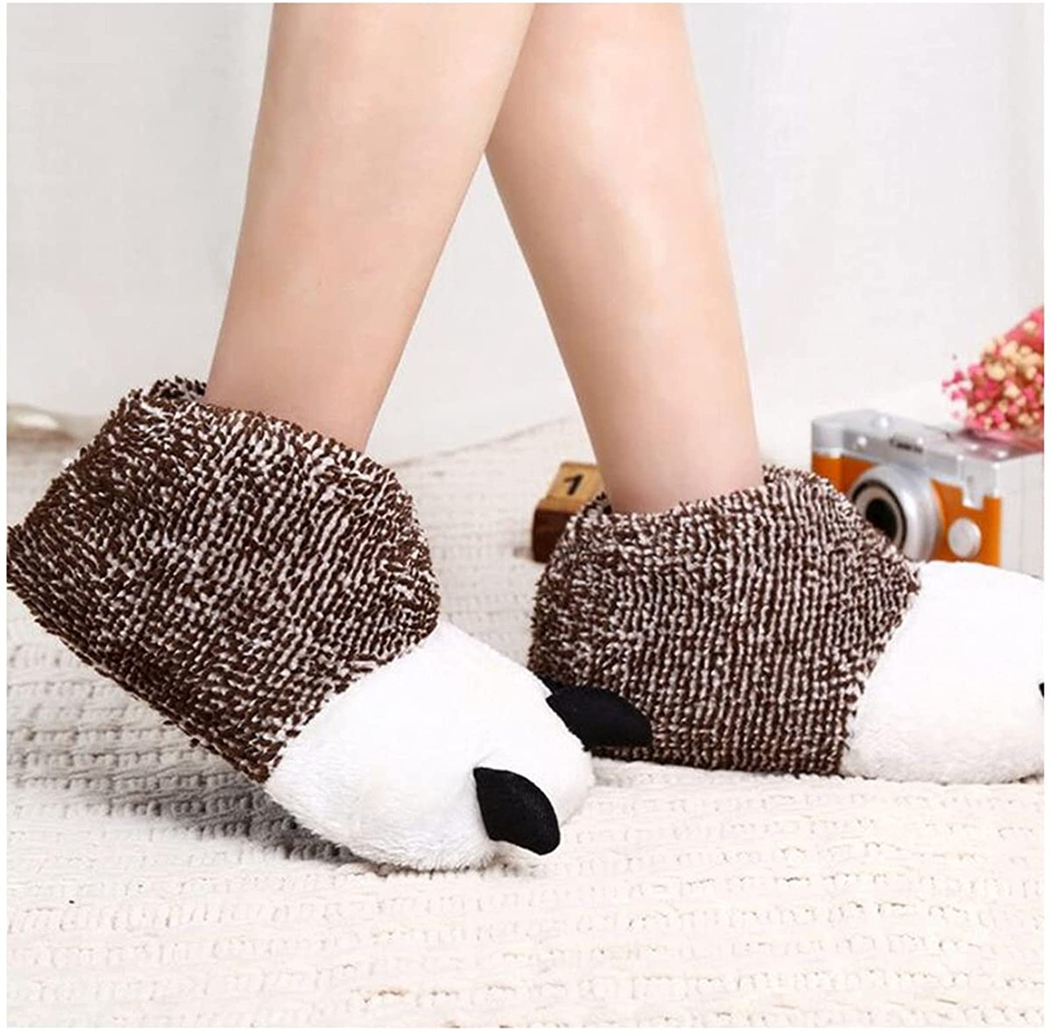 YILANLAN Women's Fuzzy Winter Slippers - Soft Warm Bear Paw House Shoes for Indoor Comfort, Cozy Home Wear & Cute Animal-Themed Gift Ideas