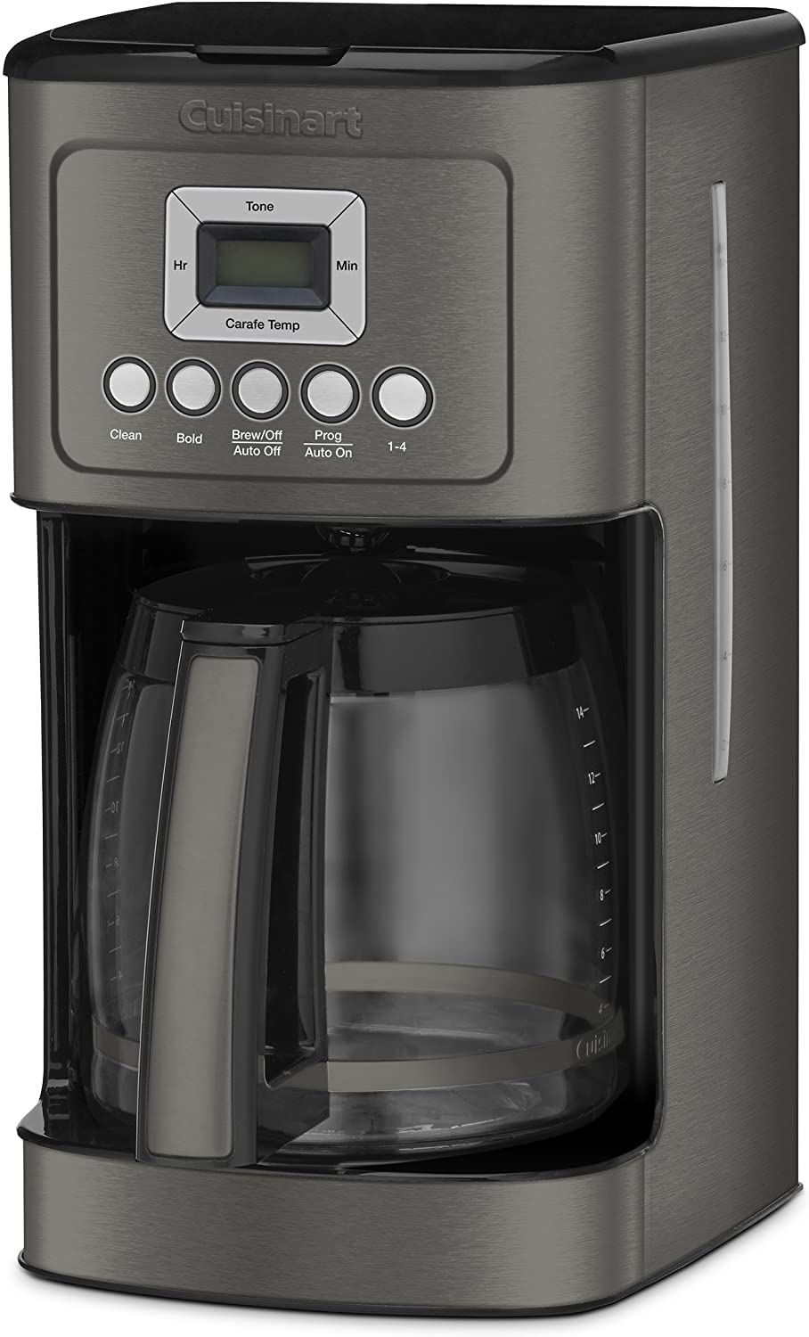 Premium Touchscreen Coffee Grinder & Programmable Coffee Maker Set - 14 Cup Capacity, Black Stainless Steel - Perfect for Home Kitchens & Office Break Rooms