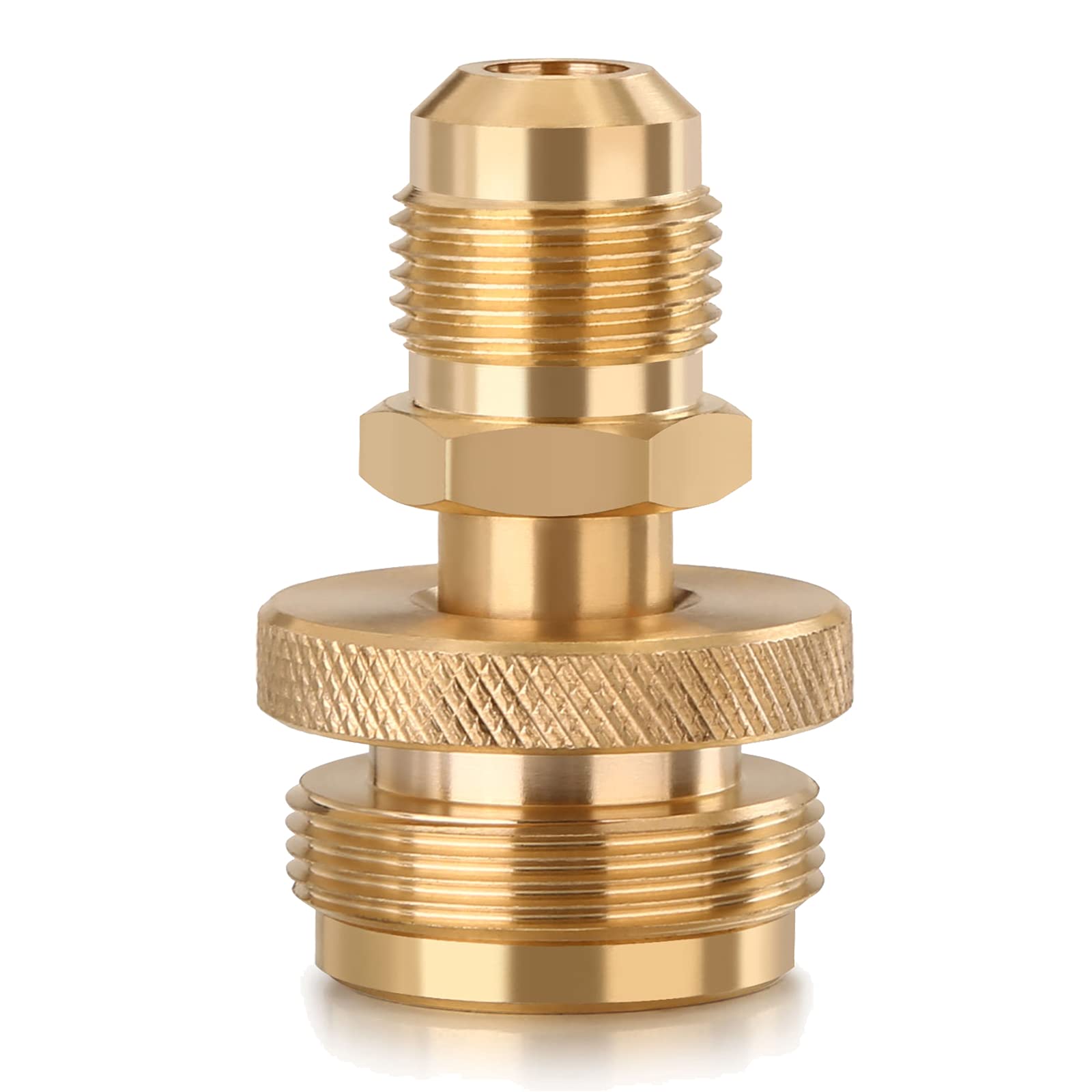 WADEO Portable 1LB Propane Tank Regulator Adapter - 3/8 Inch Female Flare Thread Connector for Camping Stove, Heater, Burner, Fire Pit | Perfect for Outdoor Cooking, Backpacking & Emergency Preparedness