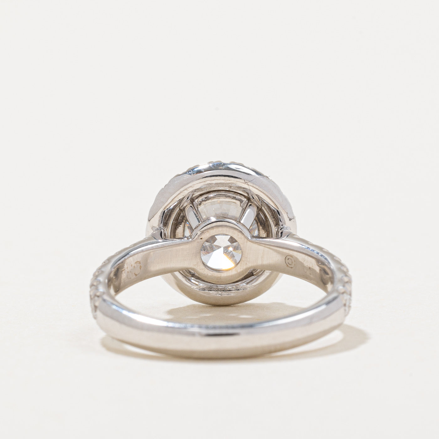 2.70ct GIA Certified Diamond Halo Engagement Ring - GIA 2.70ct E VS1 Excellent Cut - 3.20ctw Total Weight - Size 5 - Perfect for Proposals, Anniversaries & Special Occasions
