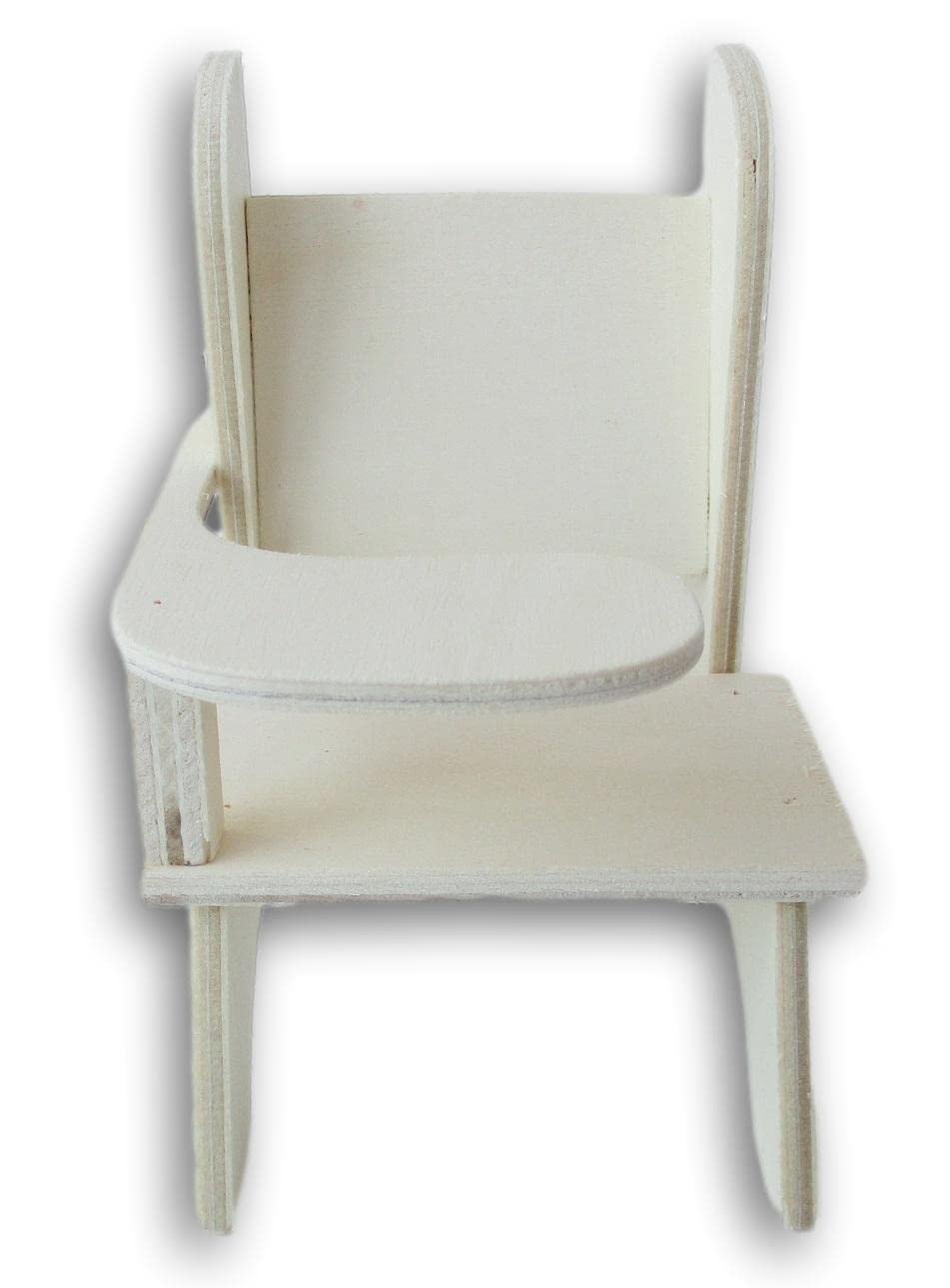 Unfinished Wood School Desk Miniature Craft - 2.75 x 4.75 Inches - Perfect for Dollhouse Furniture, DIY Projects & Miniature Classroom Displays