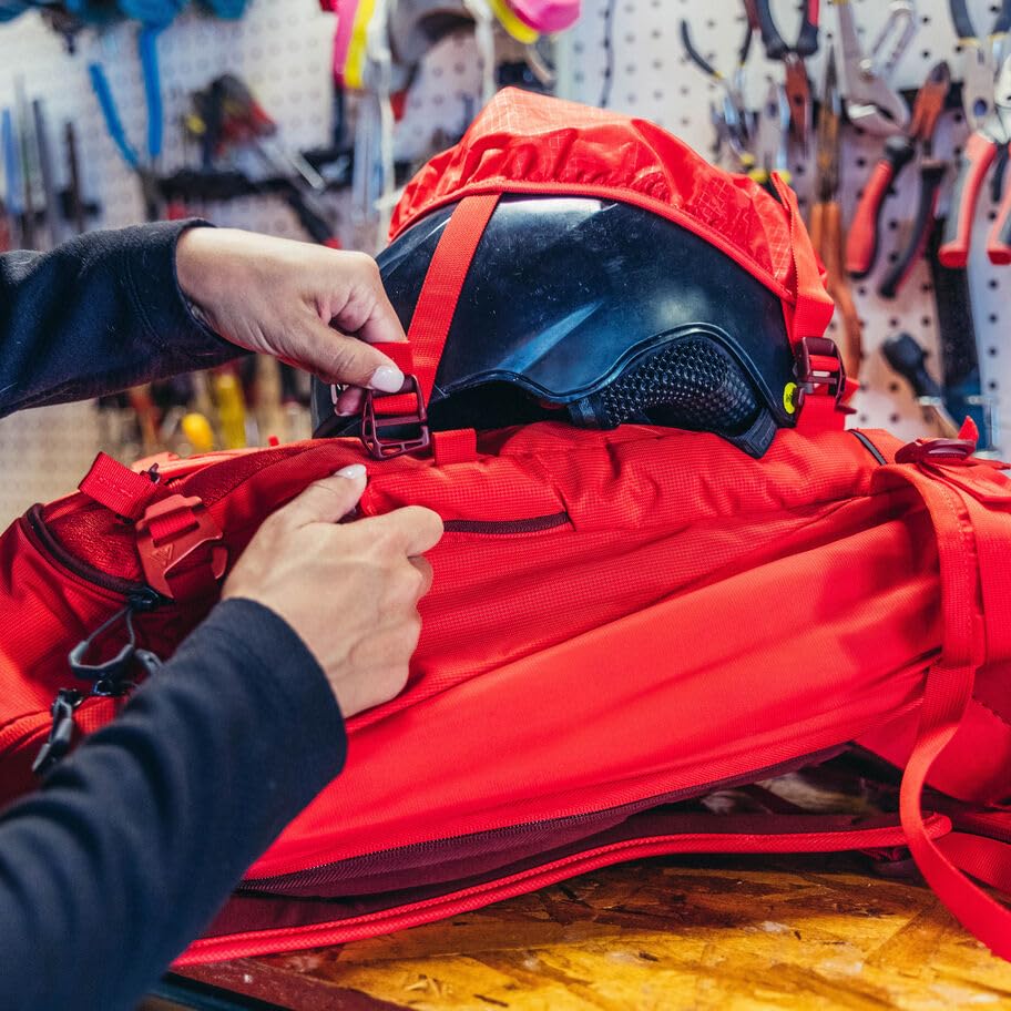 Gregory Targhee 32 Unisex Alpine & Ski Backpack - Medium Size, Gamma Red - Perfect for Hiking, Skiing & Outdoor Adventures