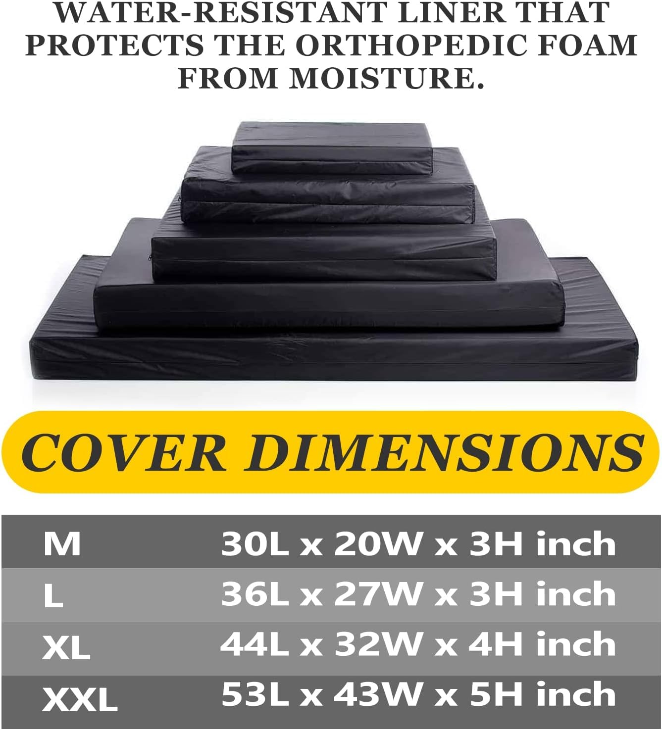 Washable Waterproof Dog Bed Cover - Medium 36x27 Inch for Home & Travel