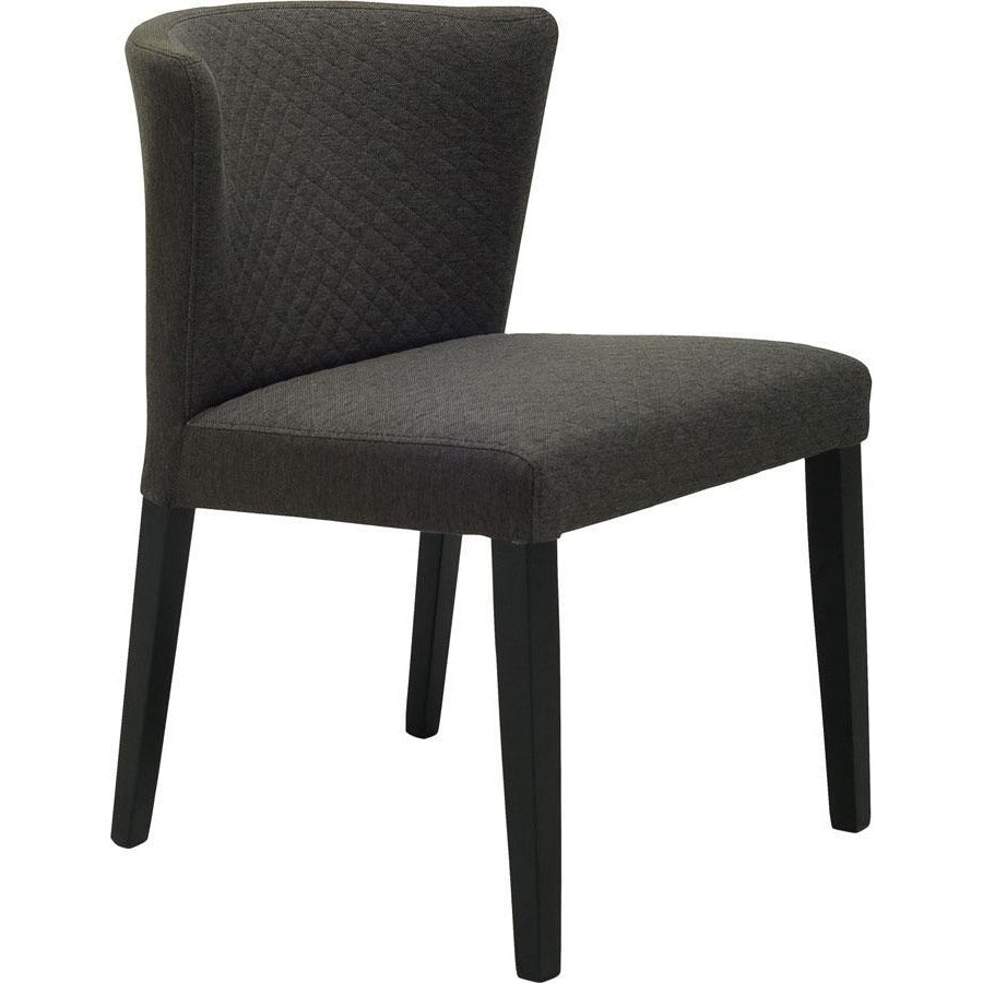 RHODA Modern Dining Chair - Mud Brown Upholstered Seat - Comfortable & Stylish for Kitchen, Dining Room, or Home Office