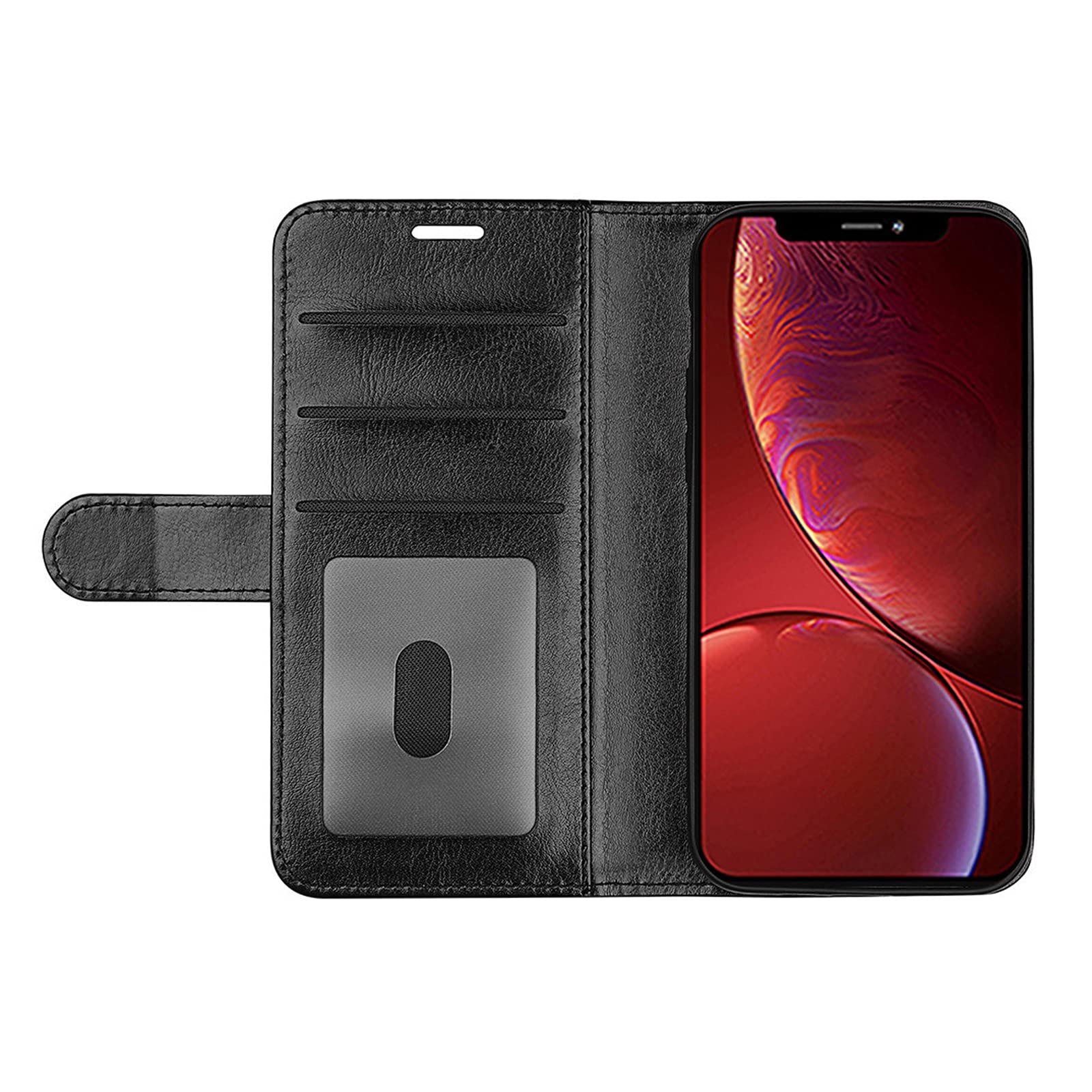 **Premium 5G Phone Case for iPhone 13/13 Pro/13 Pro Max - 3 Card Slots & Flip Cover with Crazy Horse Pattern - Perfect for Work, Travel, and Everyday Use**