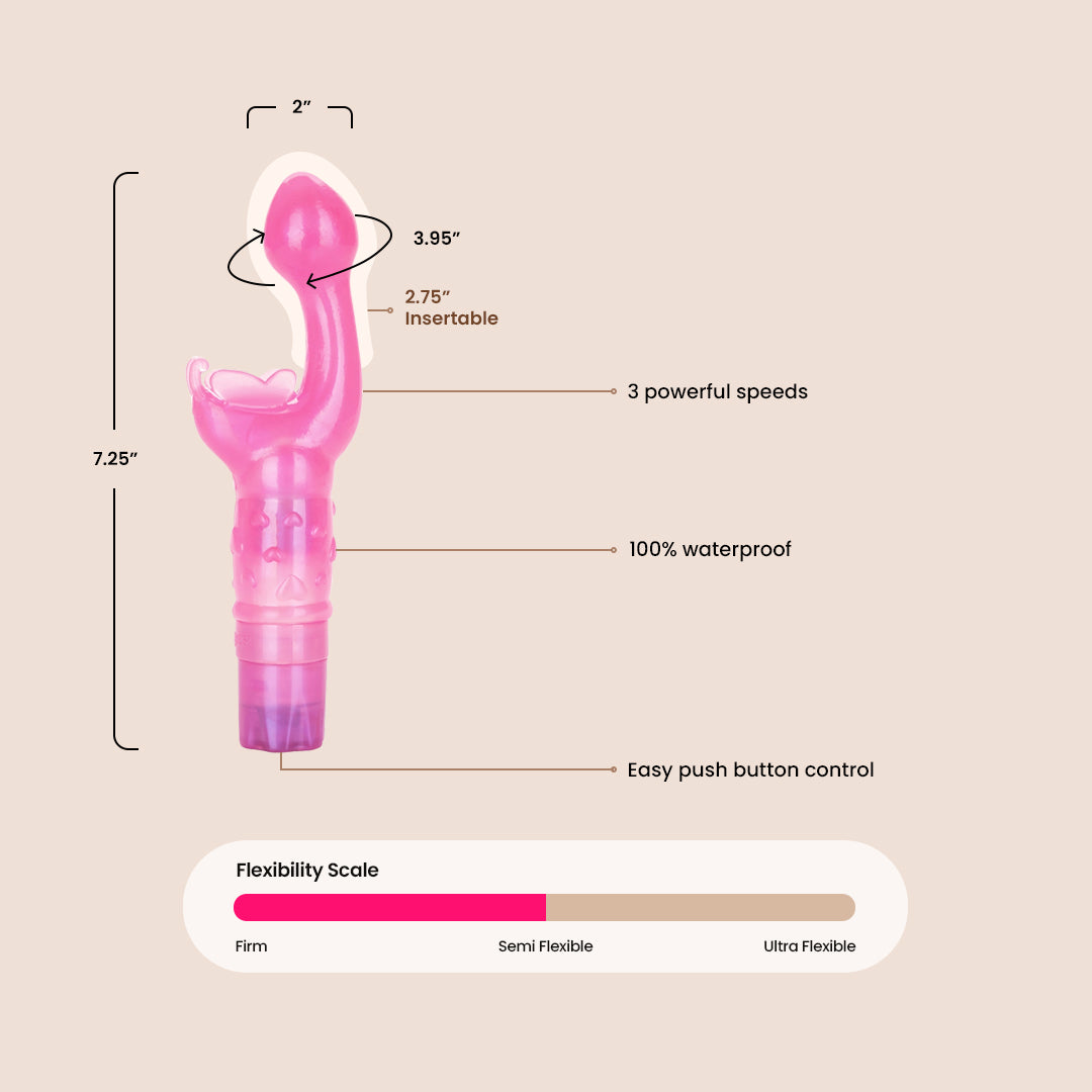 Butterfly Kiss® The Original Fluttering Clitoral Stimulator - Premium Women's Pleasure Toy for Sensual Massage & Intimate Moments