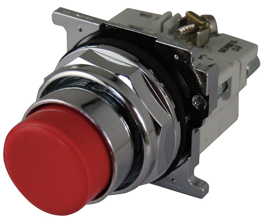 Eaton H4400 30mm Non-Illuminated Metal Push Button Switch - Industrial Control Panel, Machinery, and Automation Equipment Use