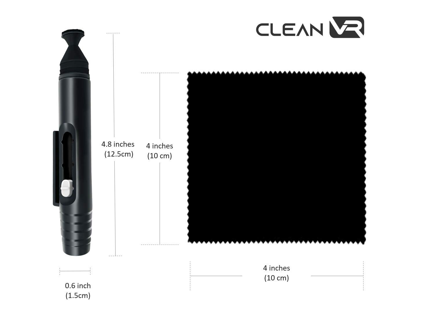 Meta Quest 3 & Oculus Quest 2 VR Lens Cleaning Kit - Includes Lens Cleaning Pen & 2 Microfiber Cloths for Vision Pro Accessories | Perfect for VR Gaming, Virtual Meetings & Immersive Experiences