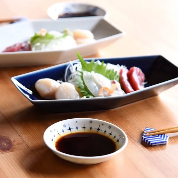 Hasami Yaki Japanese Ceramic Small Plates Set of 5 - Handcrafted Animal Design Tableware for Sushi, Desserts & Appetizers | Authentic Hasami Ware for Home Dining & Restaurant Use