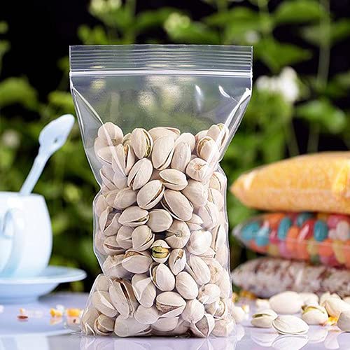 APQ 4x8 Inches Clear Reclosable Zipper Bags - 1000 Pack of 2 Mil Thick Waterproof Plastic Storage Bags with Secure Zipper Closure for Jewelry, Crafts, Industrial Use & Organizing Small Items