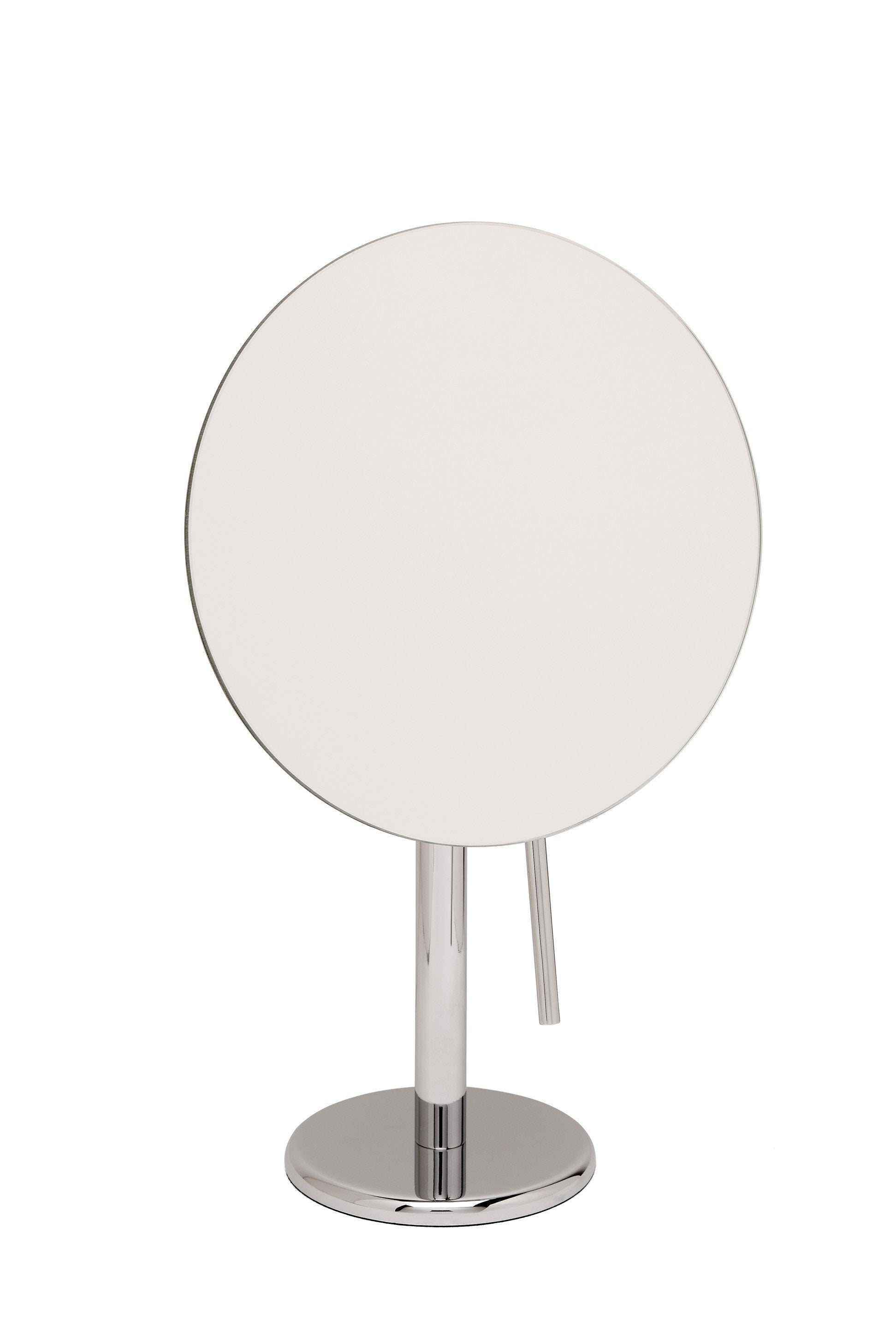 Brot EPUR Vanity Mirror on Pedestal - 9 Inch Diameter Adjustable Makeup Mirror with LED Lights for Bathroom, Bedroom & Dressing Room