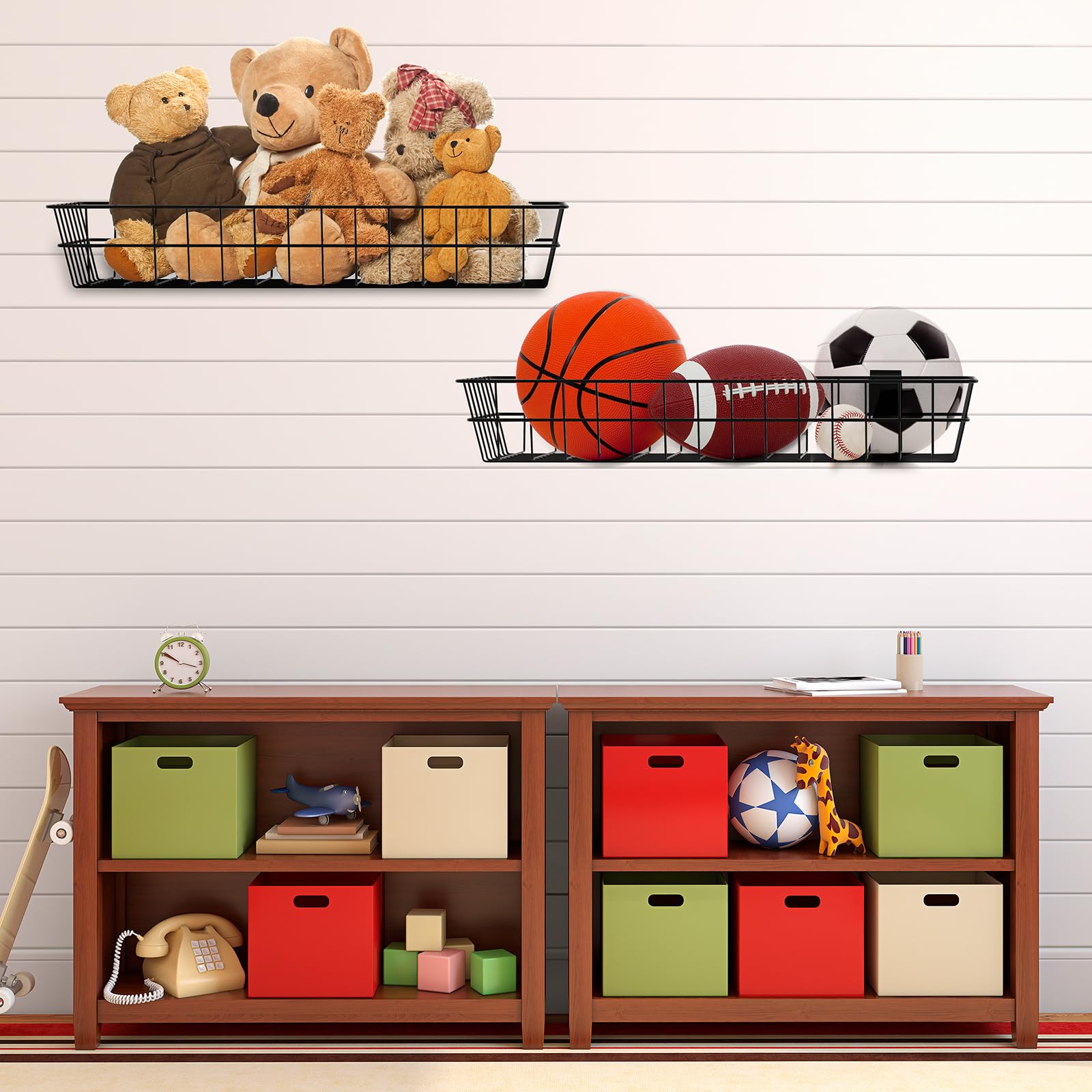 4 Pack Extra Large Slatwall Baskets - 24