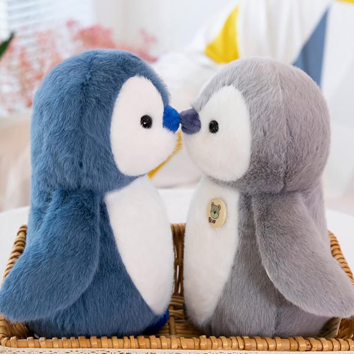Adorable 10-Inch Gray Penguin Stuffed Animal Plush Toy - Soft Cuddly Stuffed Penguin for Kids, Gifts & Nursery Decor | Perfect for Birthday Presents, Baby Shower Gifts & Bedtime Companions