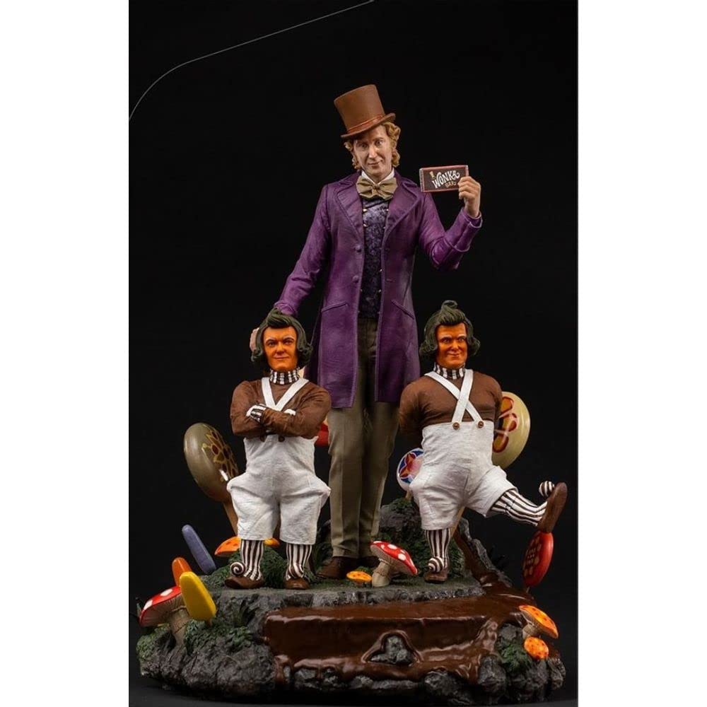 Iron Studios Willy Wonka Statue 1/10 Art Scale - Collectible Figure from Charlie and the Chocolate Factory - Perfect for Movie Fans, Shelf Display & Gift Giving