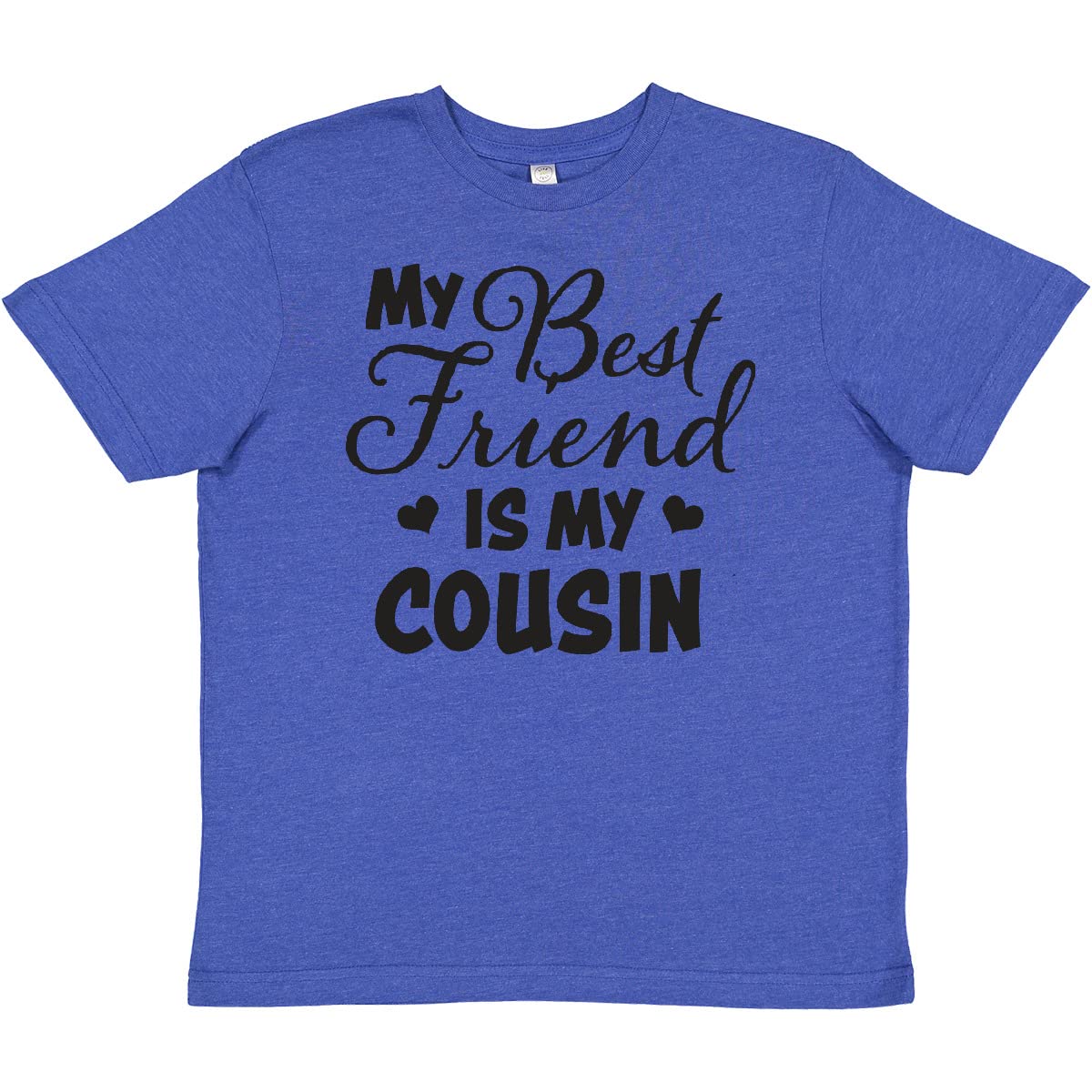 My Best Friend is My Cousin with Hearts Youth T-Shirt - Perfect for Family Gatherings, Birthday Parties, and Casual Outings