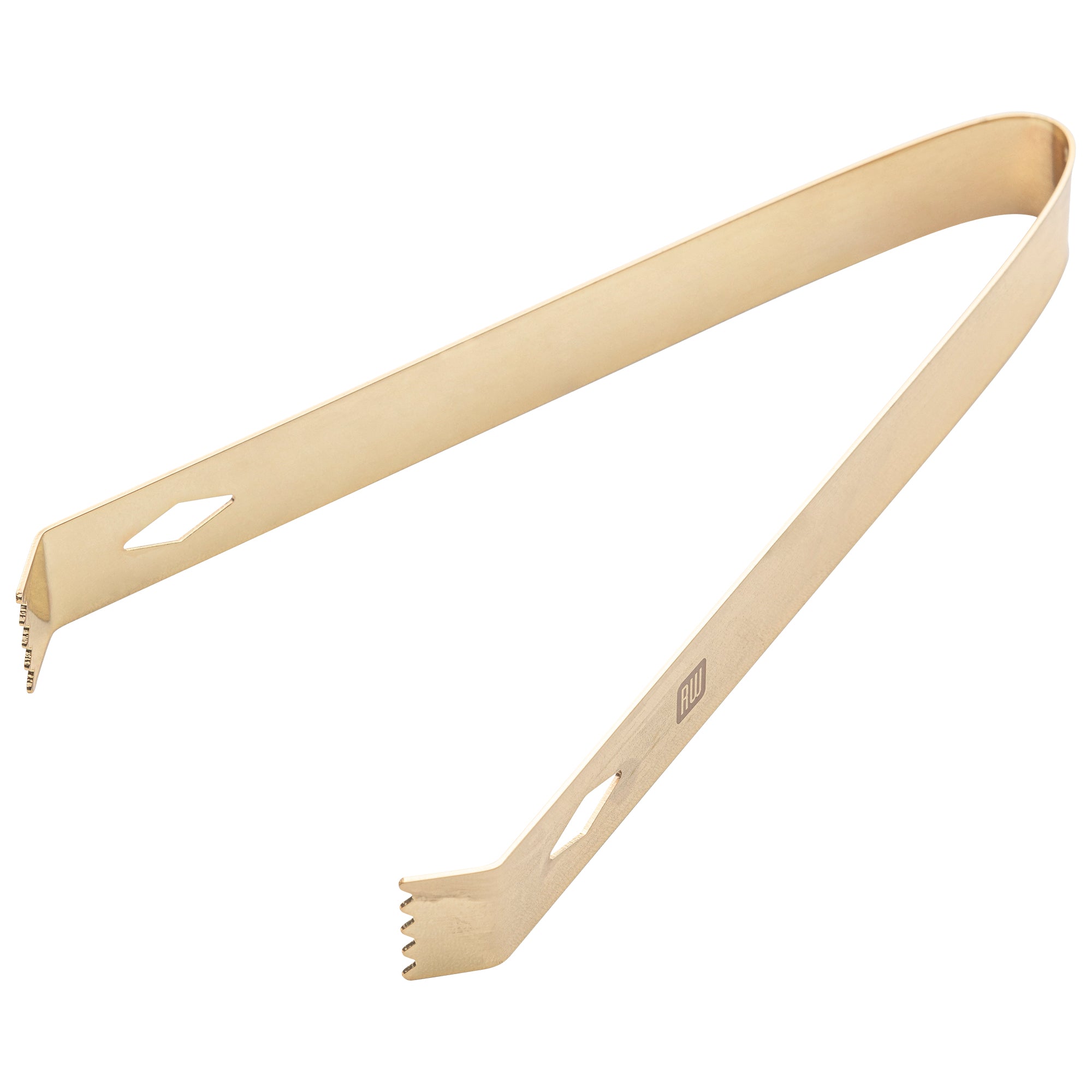 Premium Gold Plated Stainless Steel Ice Tongs - 6.25