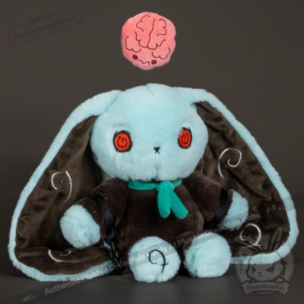 Plushie Dreadfuls OCD v2 Rabbit Stuffed Animal - Soft Anxiety Relief Plush Toy for Mental Health Support & Comfort